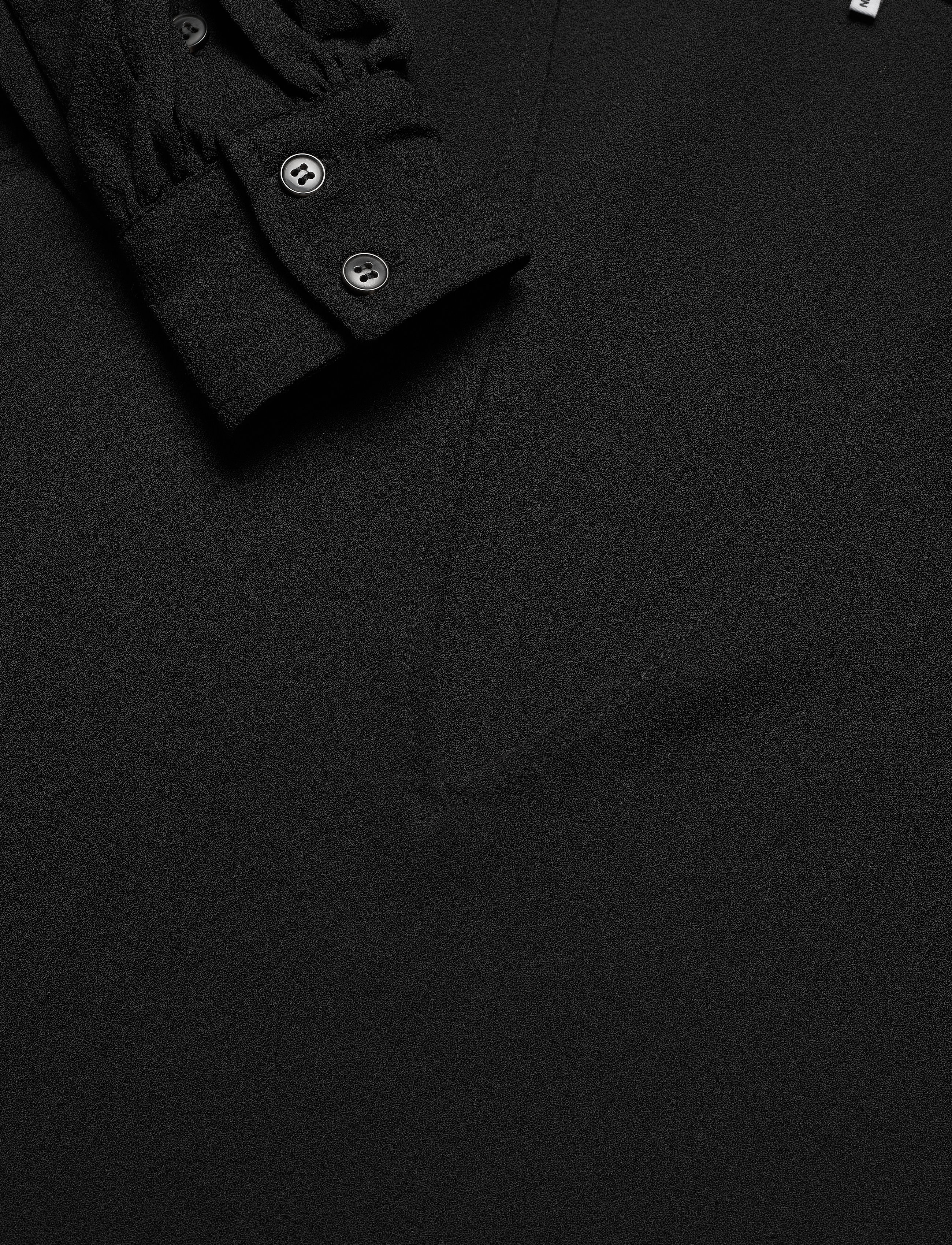 Ganni - Heavy Crepe Dress - black - 4