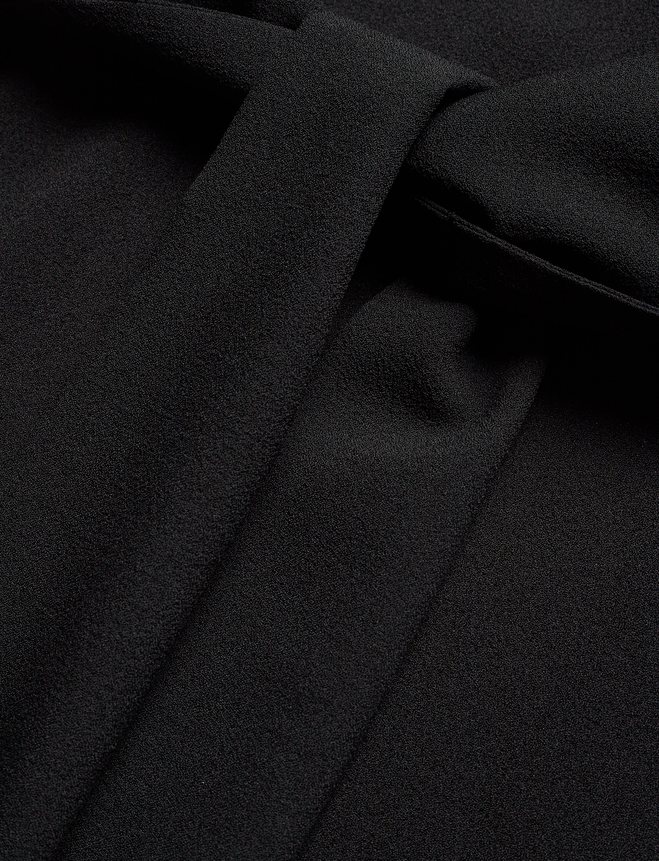 Ganni - Heavy Crepe Dress - black - 5