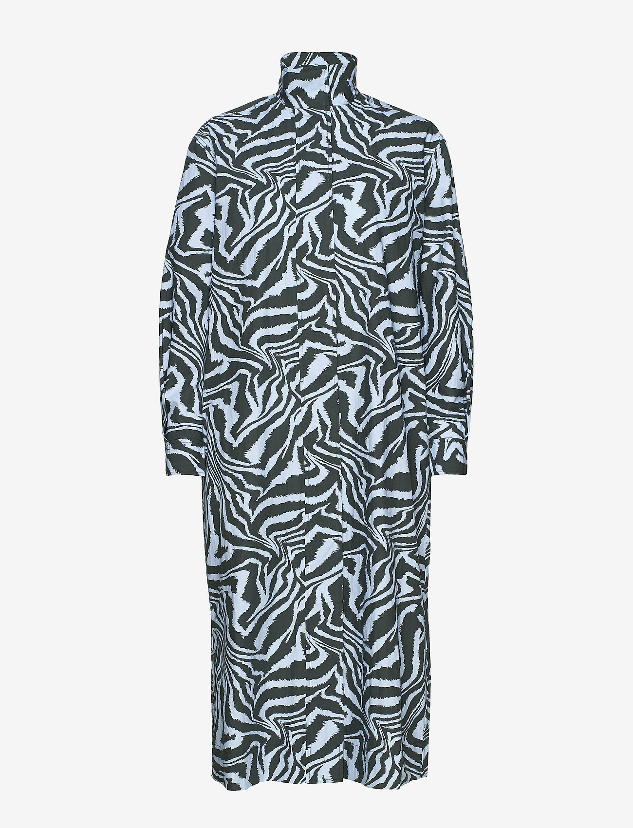 Ganni - Printed Cotton Poplin - forever blue - 0