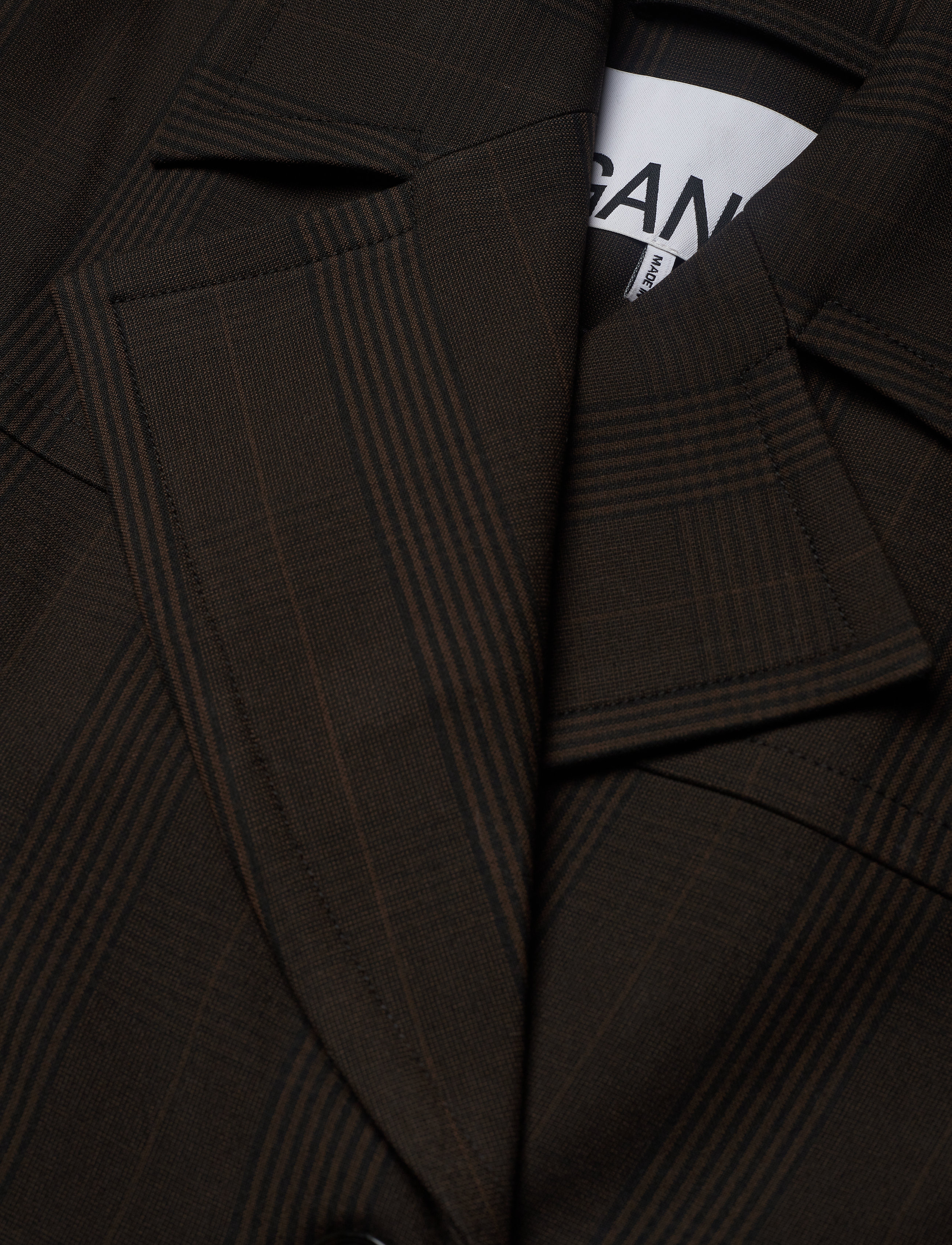 Ganni - Suiting Coat - mole - 2