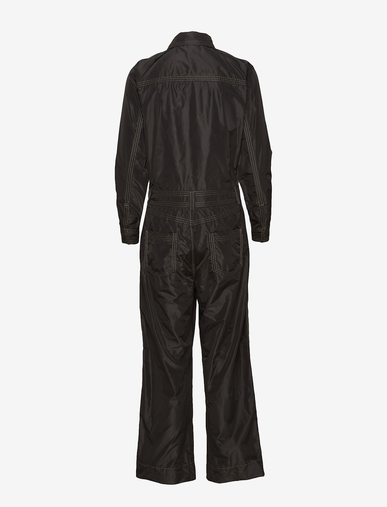 Ganni - Recycled Polyester Jumpsuit - black - 1
