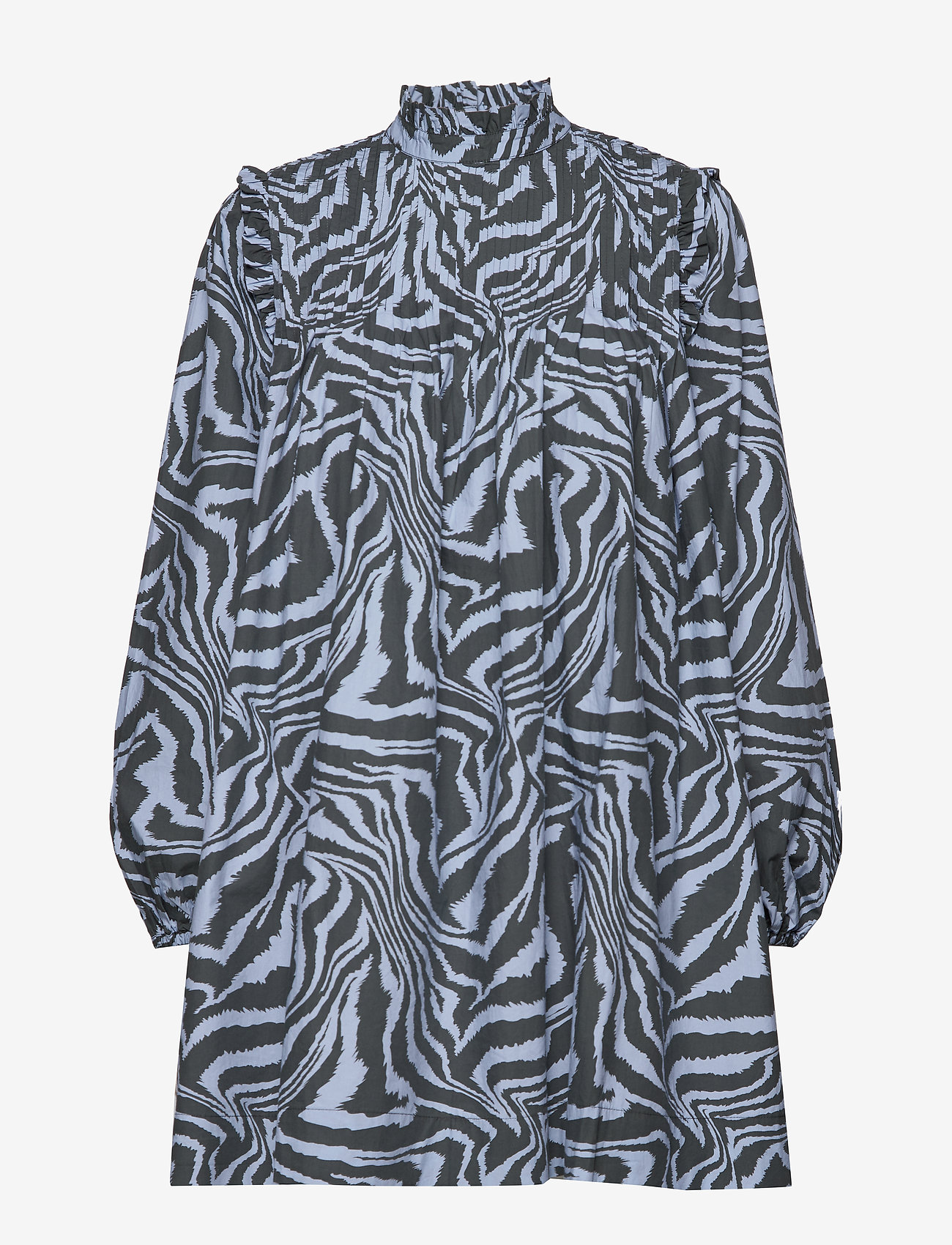 Ganni - Printed Cotton Poplin - forever blue - 0
