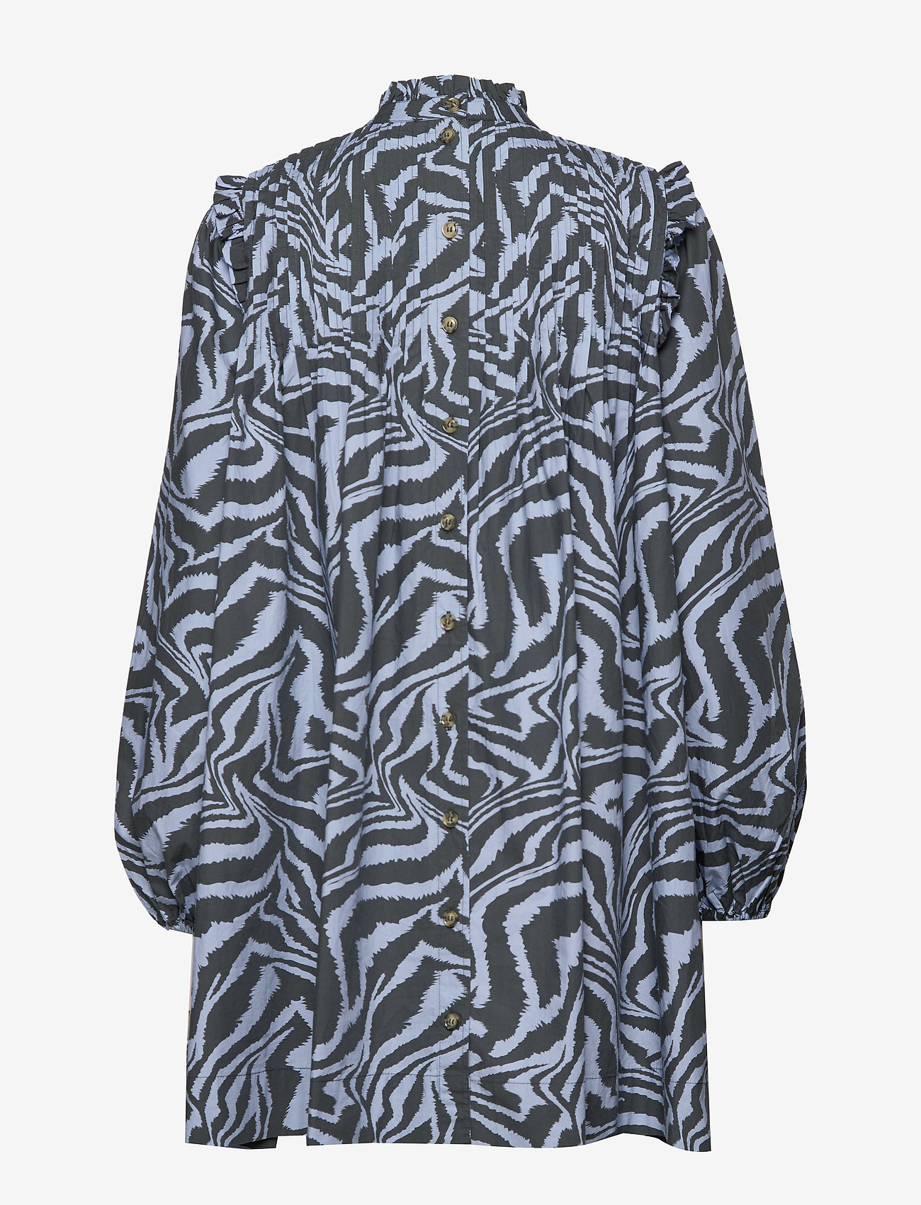 Ganni - Printed Cotton Poplin - forever blue - 1