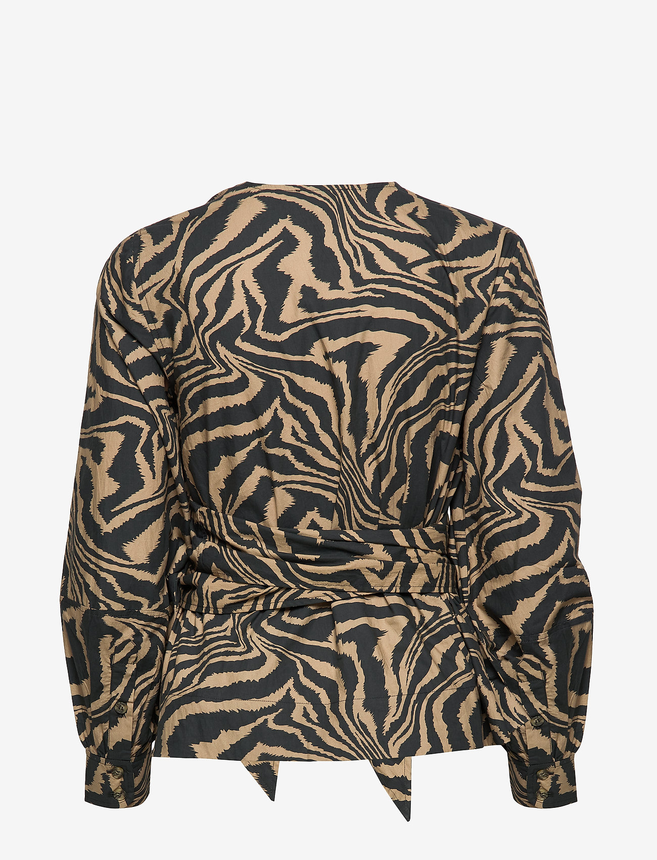 Ganni - Printed Cotton Poplin - tannin - 1