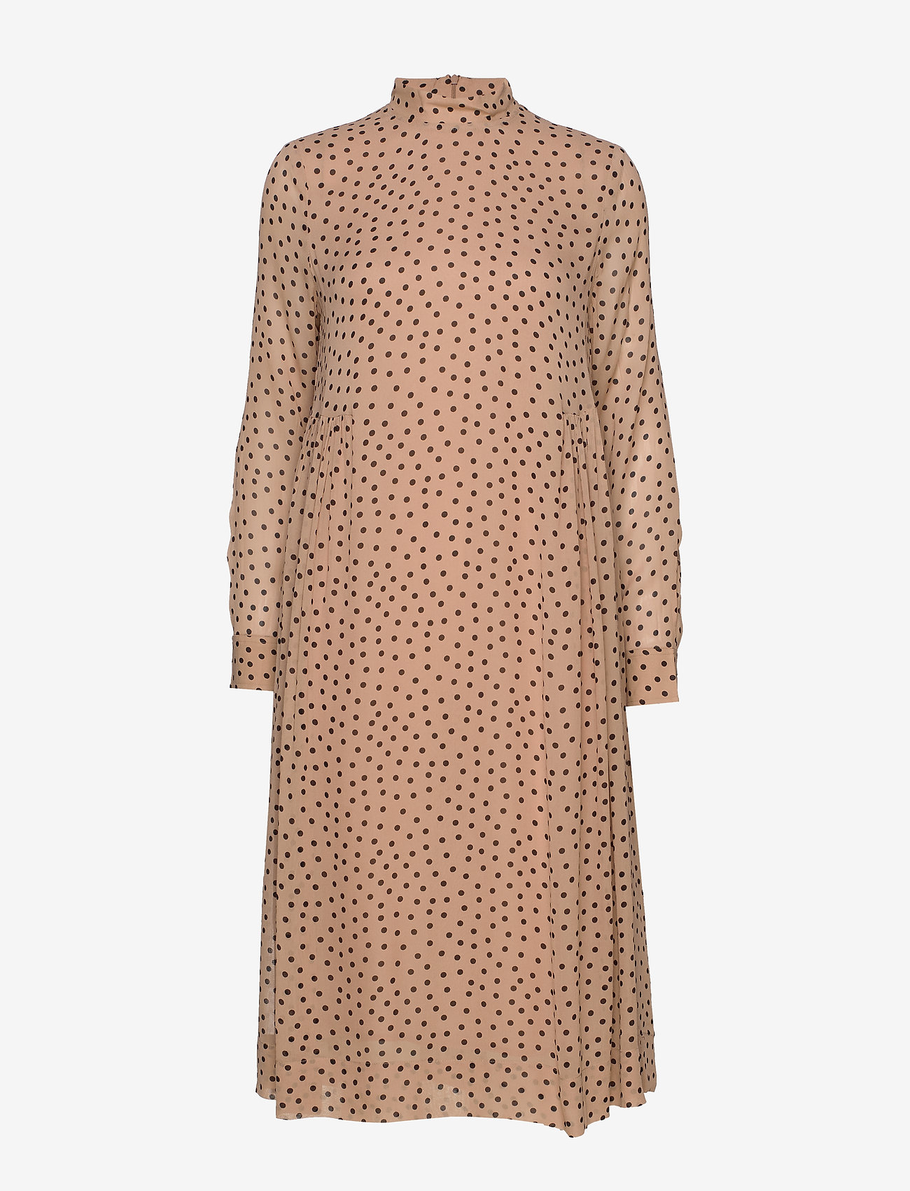 Ganni - Printed Georgette - tannin - 0