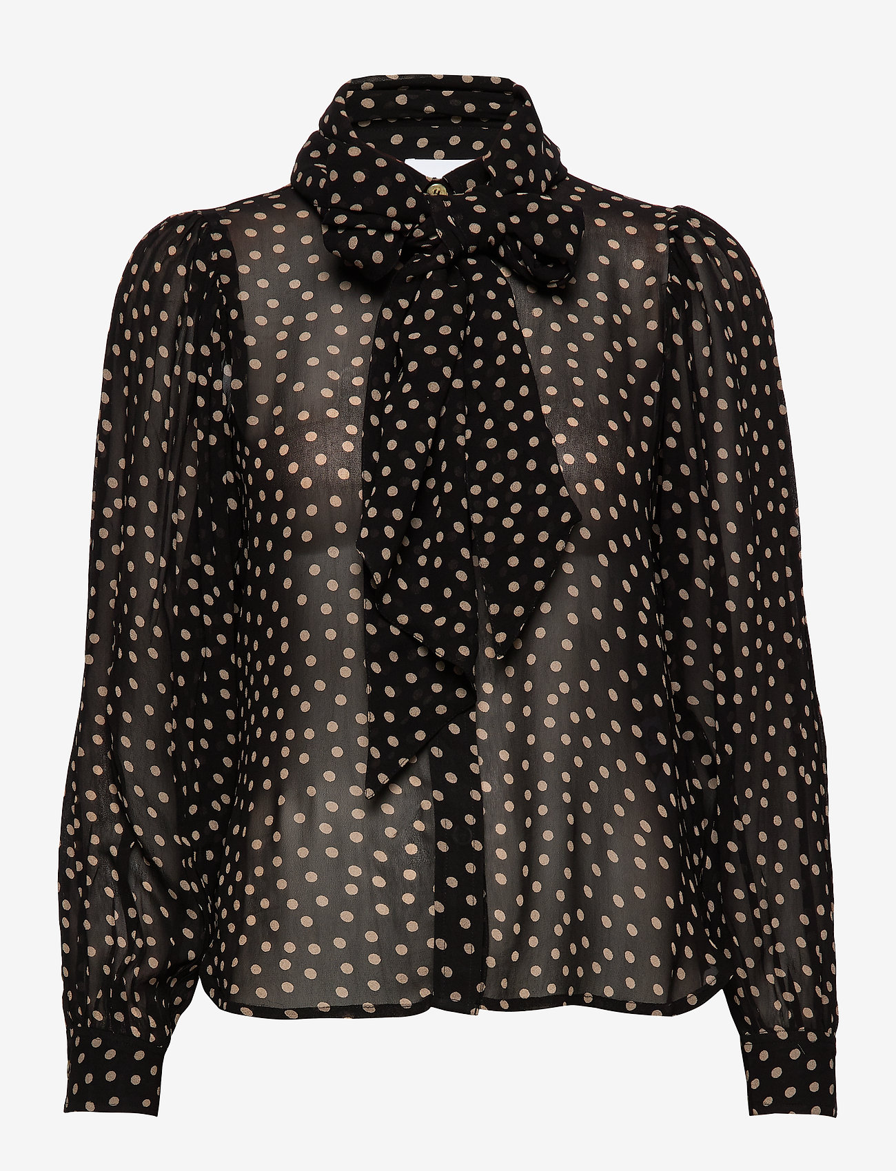 Ganni - Printed Georgette - black - 0