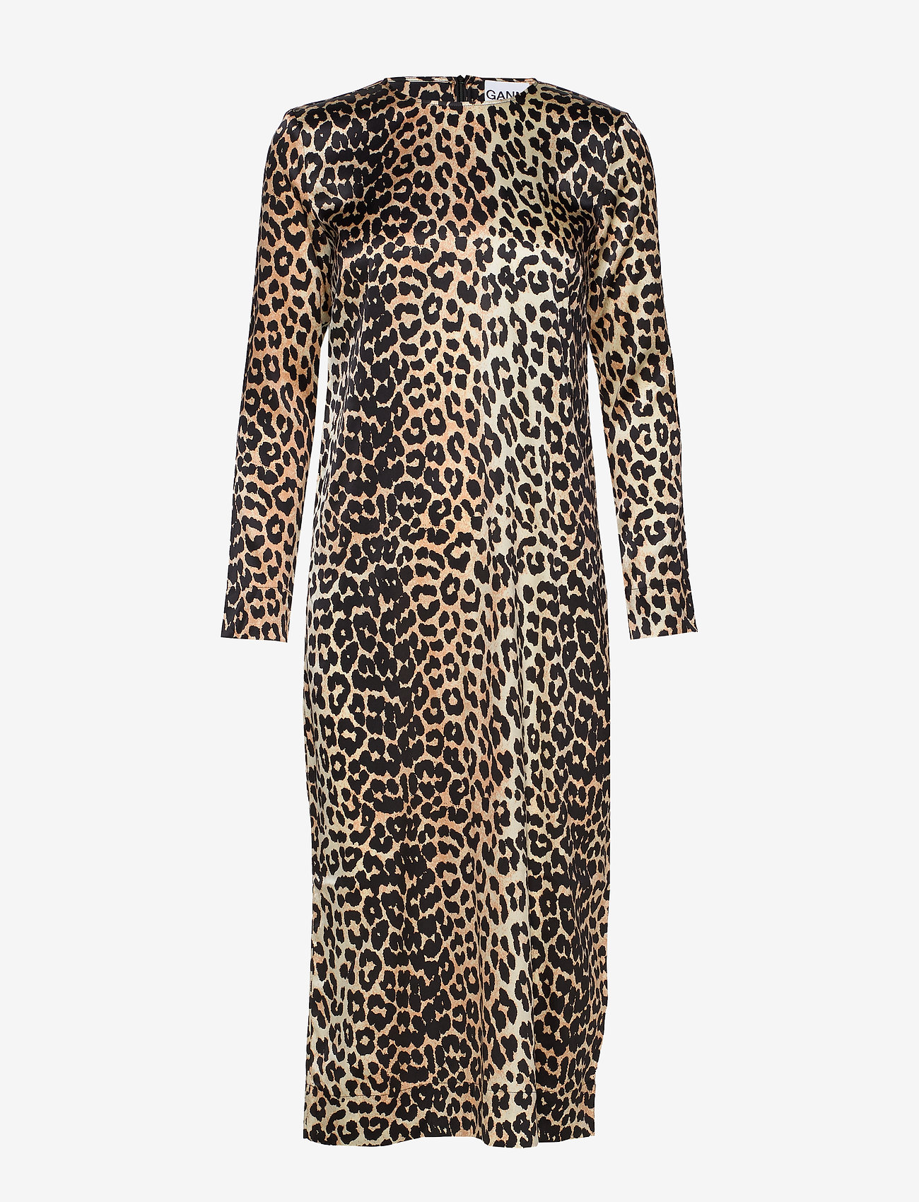 Ganni - Silk Stretch Satin - leopard - 0