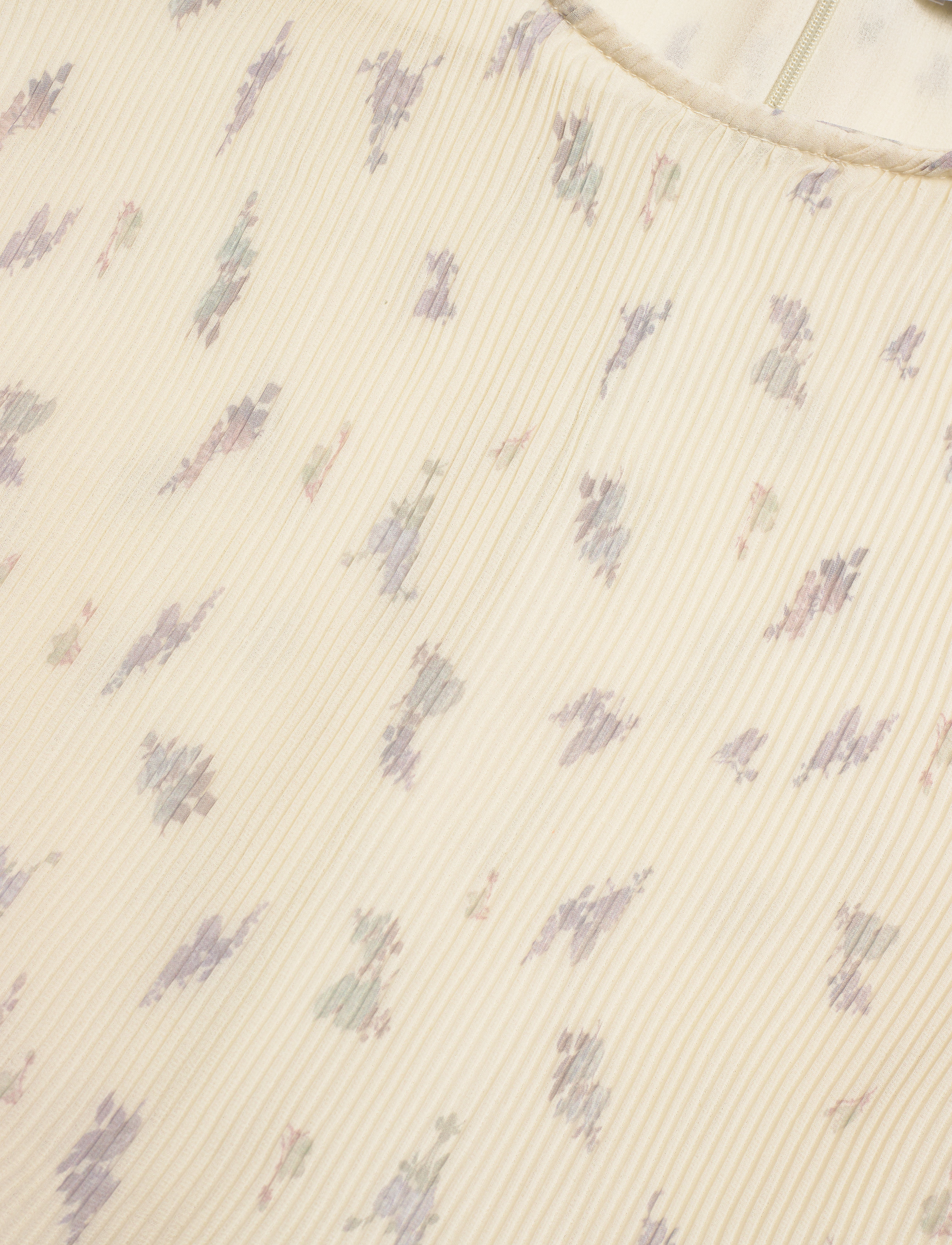 Ganni - Pleated Georgette - egret - 2