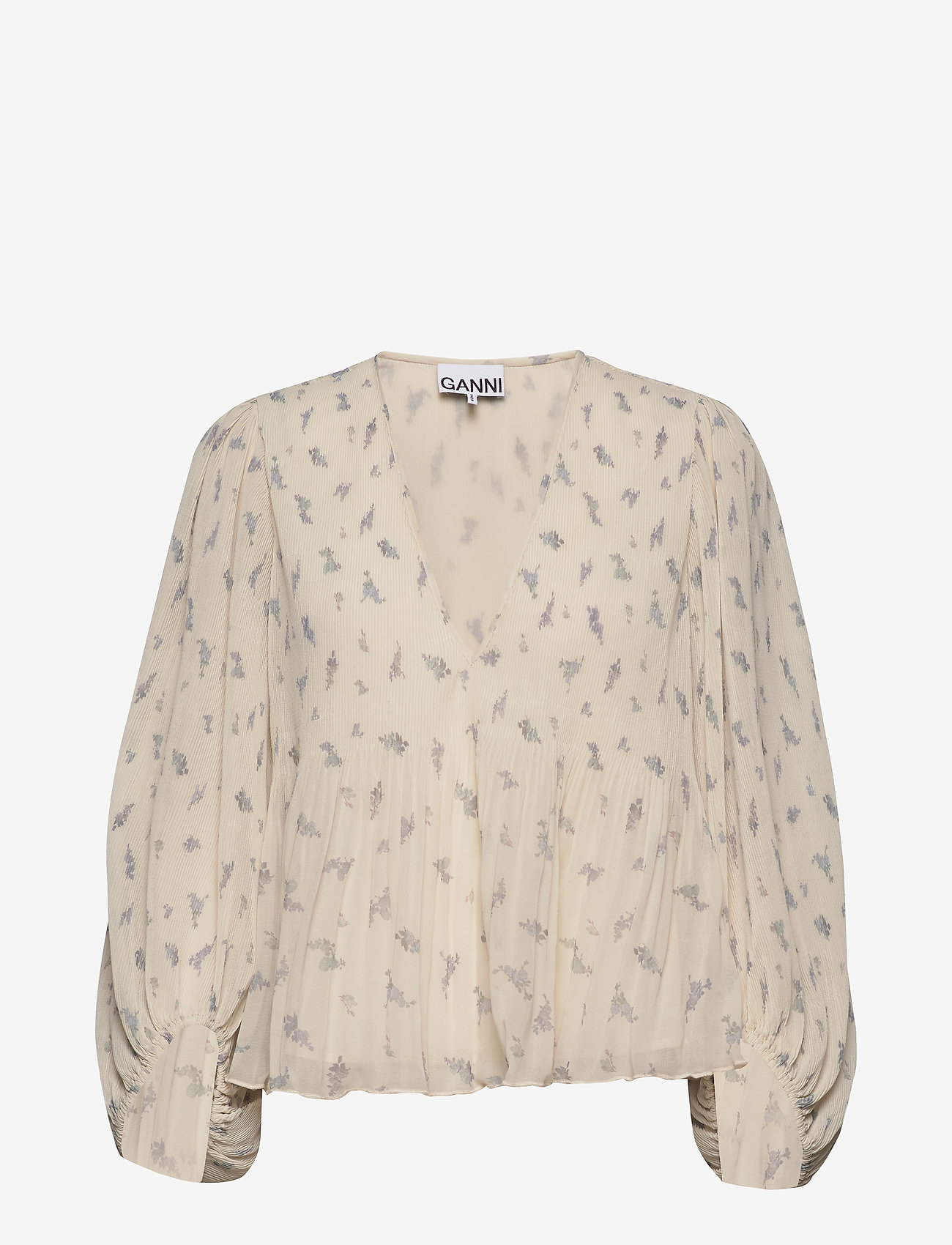 Pleated Georgette - EGRET