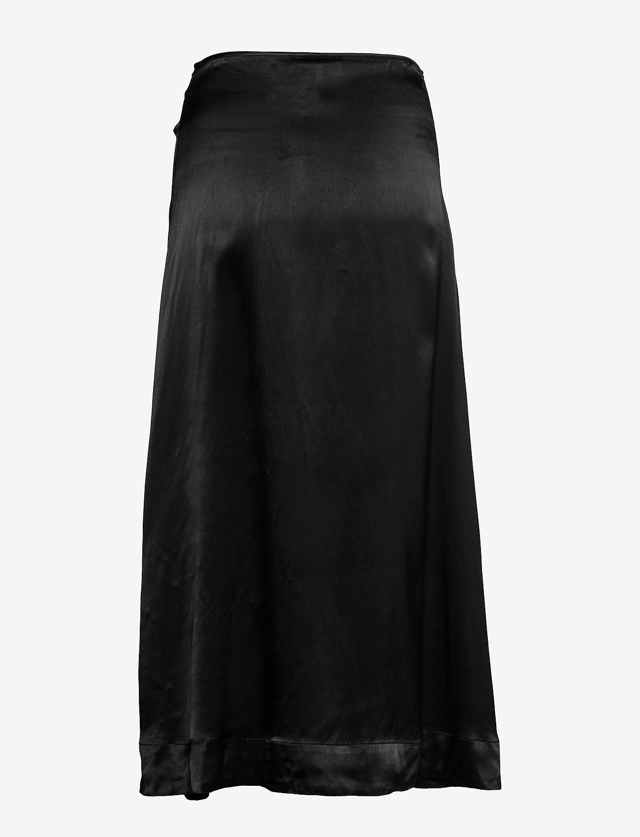 Ganni - Heavy Satin - black - 1
