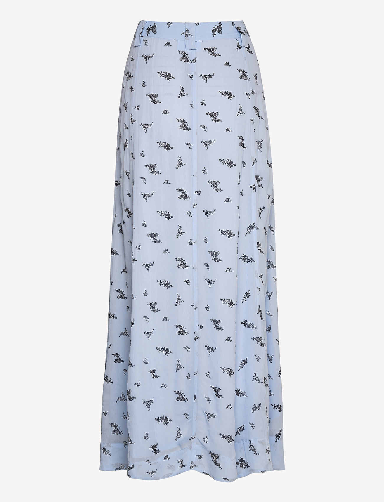 Ganni - Printed Georgette - brunnera blue - 1