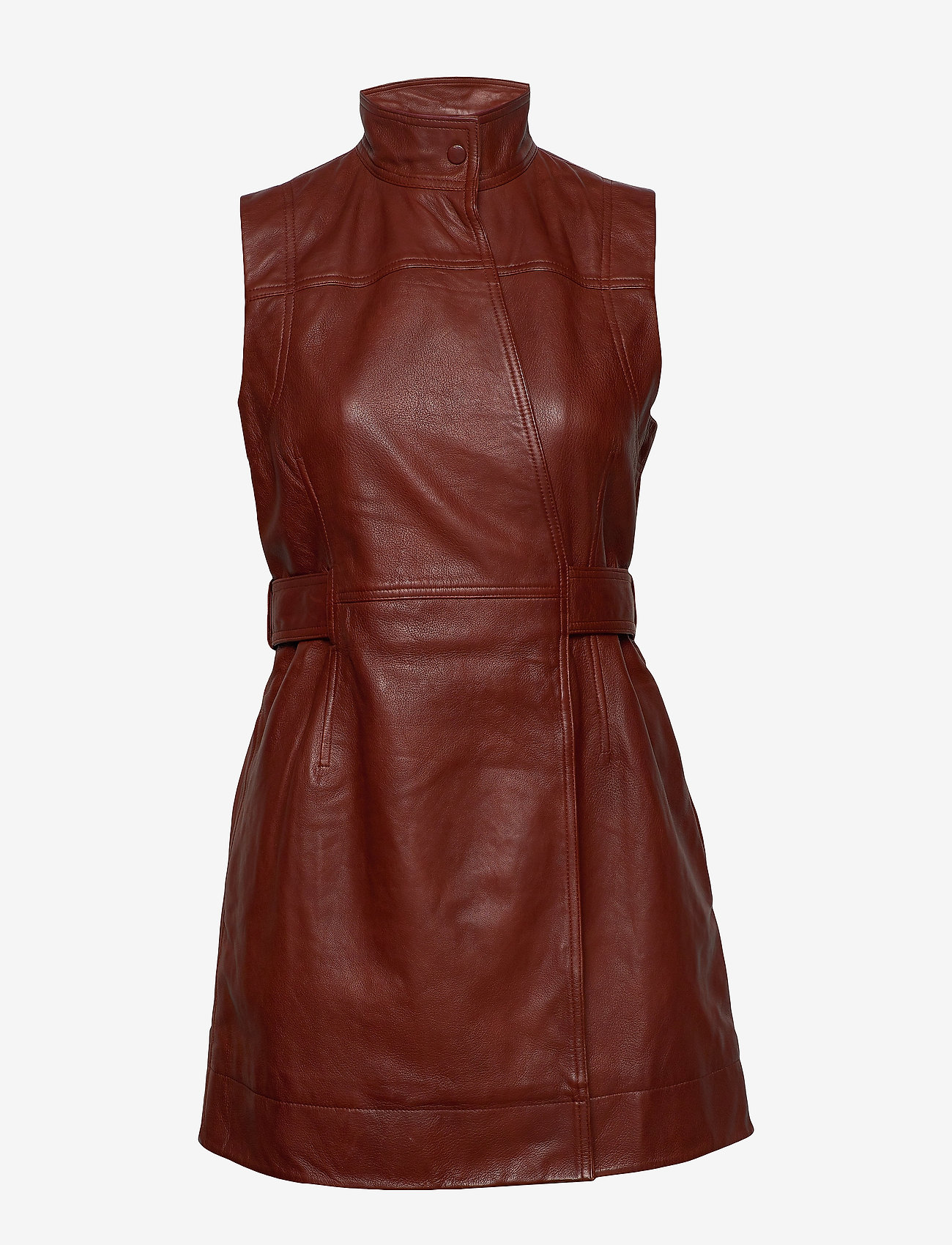 Ganni - Lamb Leather - decadent chocolate - 0