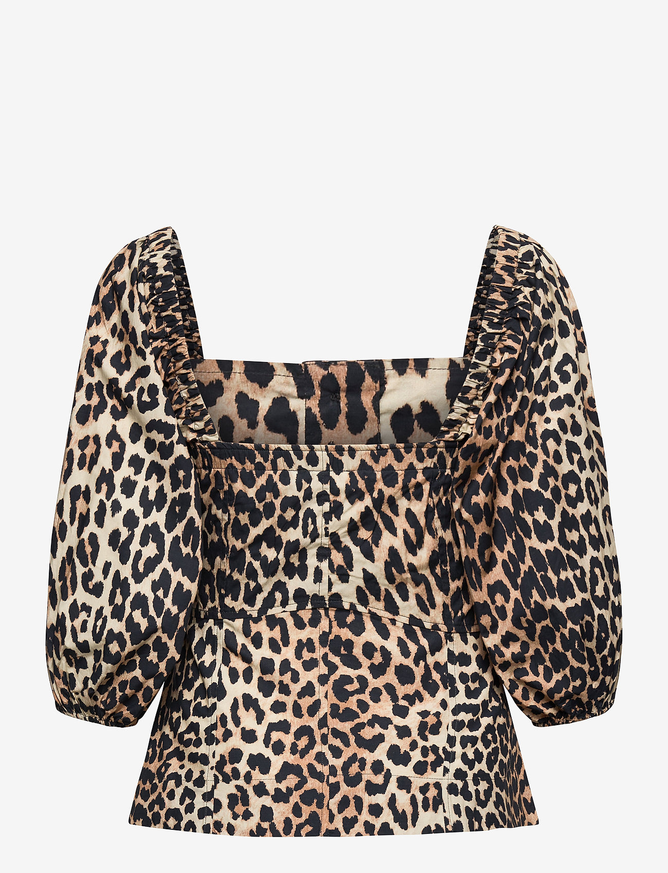 Ganni - Printed Cotton Poplin - leopard - 1