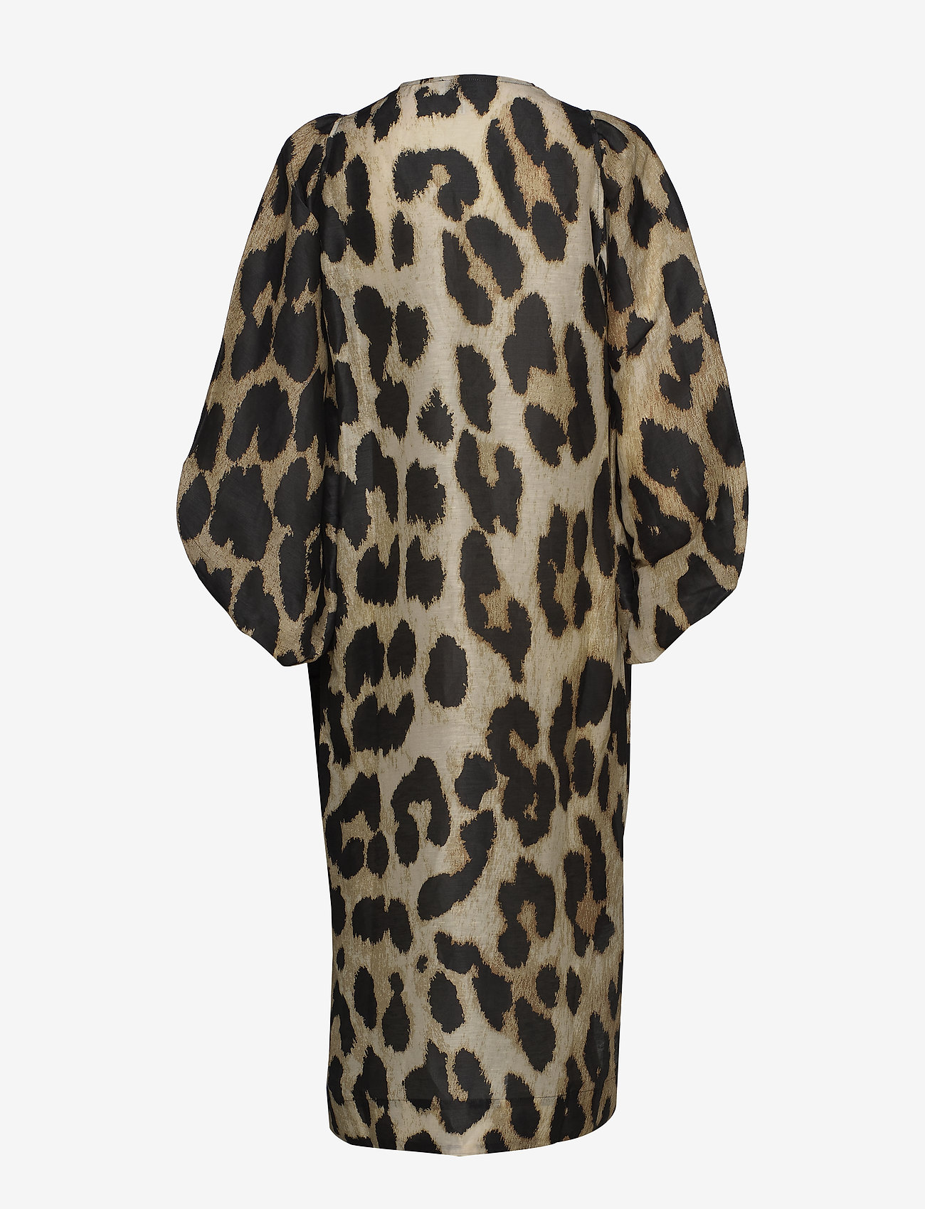 Ganni - Silk Linen - maxi leopard - 1