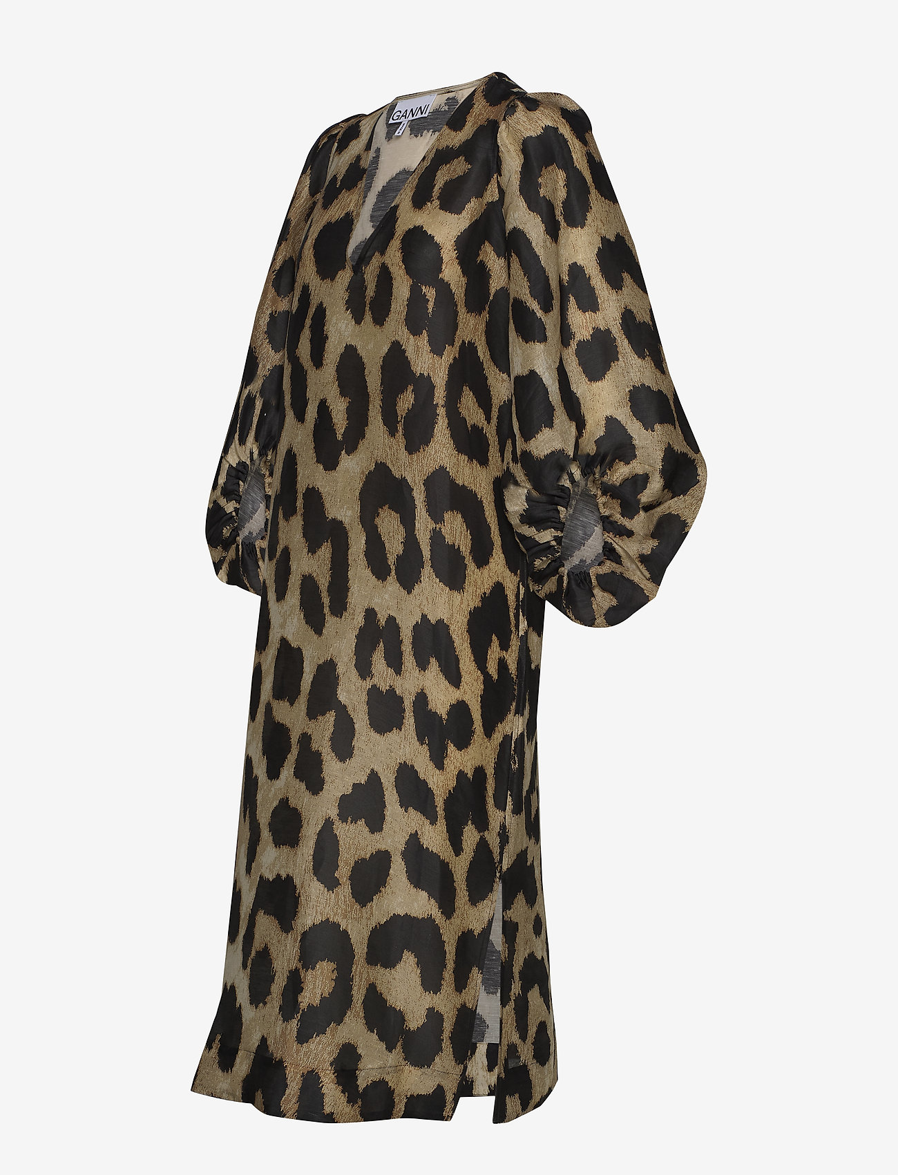 Ganni - Silk Linen - maxi leopard - 2