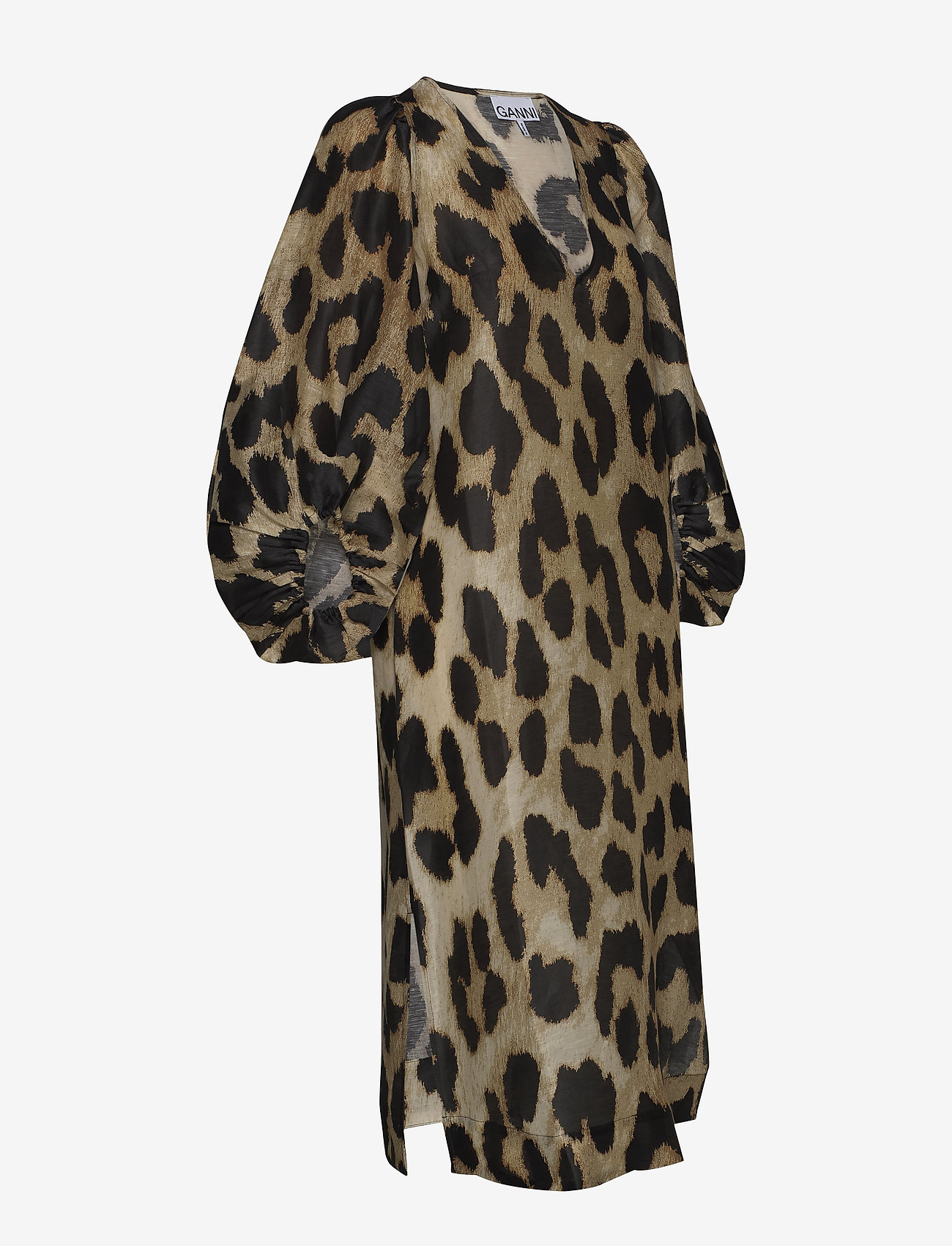 Ganni - Silk Linen - maxi leopard - 3