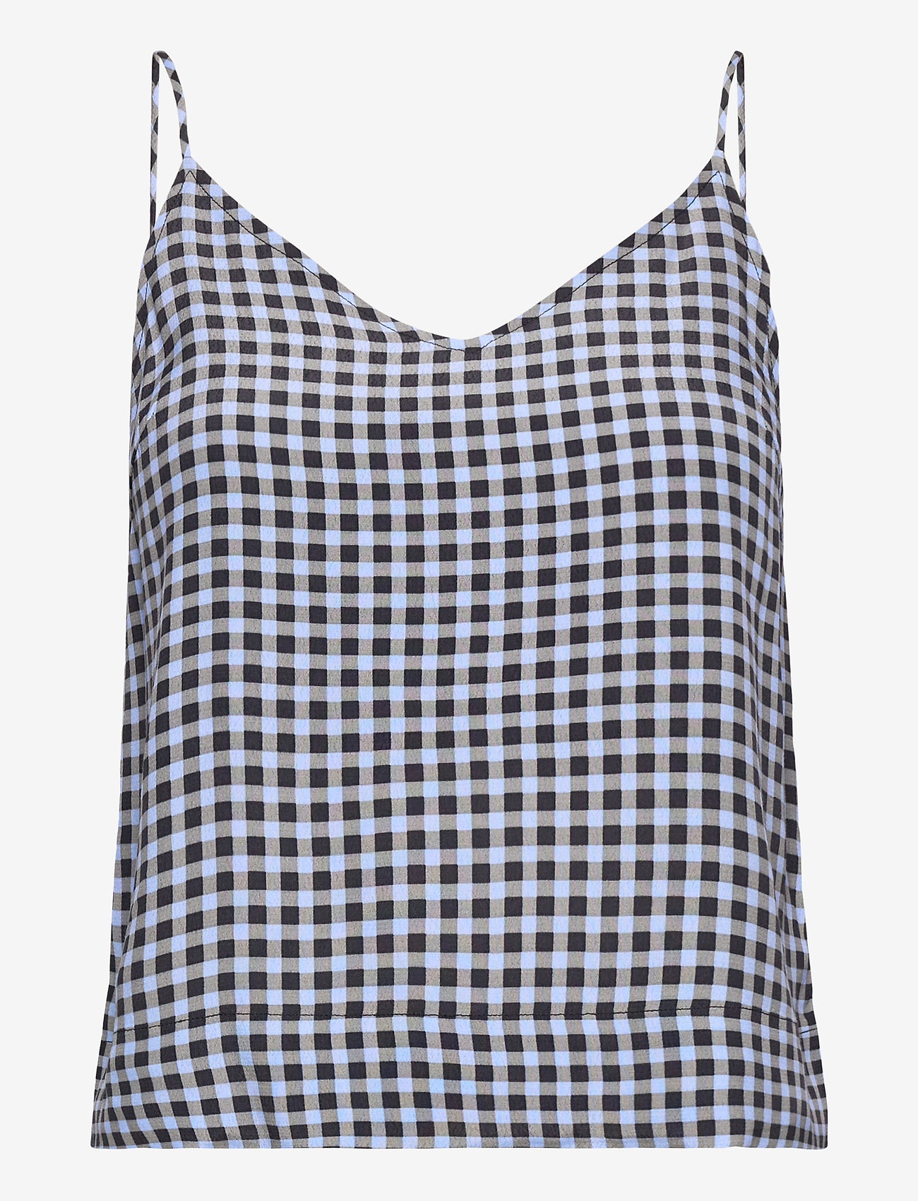 Ganni - Printed Crepe - brunnera blue - 0