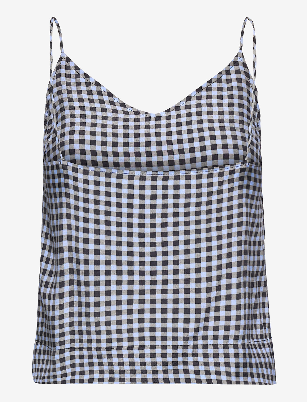 Ganni - Printed Crepe - brunnera blue - 1