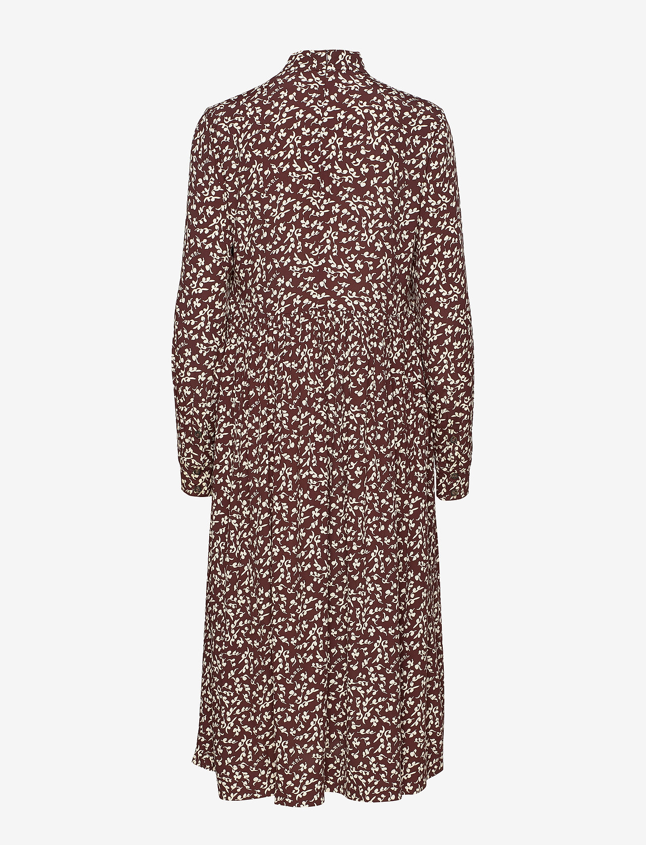 Ganni - Printed Crepe - decadent chocolate - 1