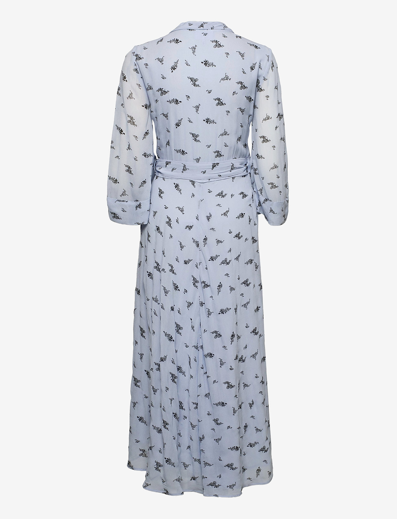 Ganni - Printed Georgette - brunnera blue - 1