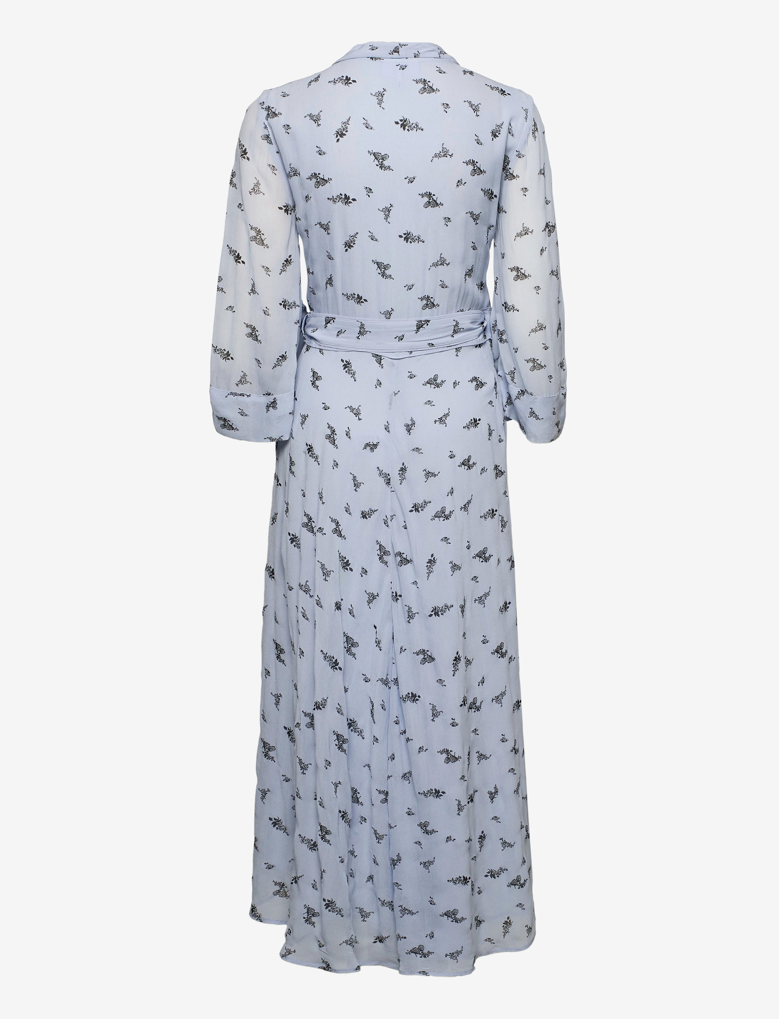 Ganni - Printed Georgette - brunnera blue - 1