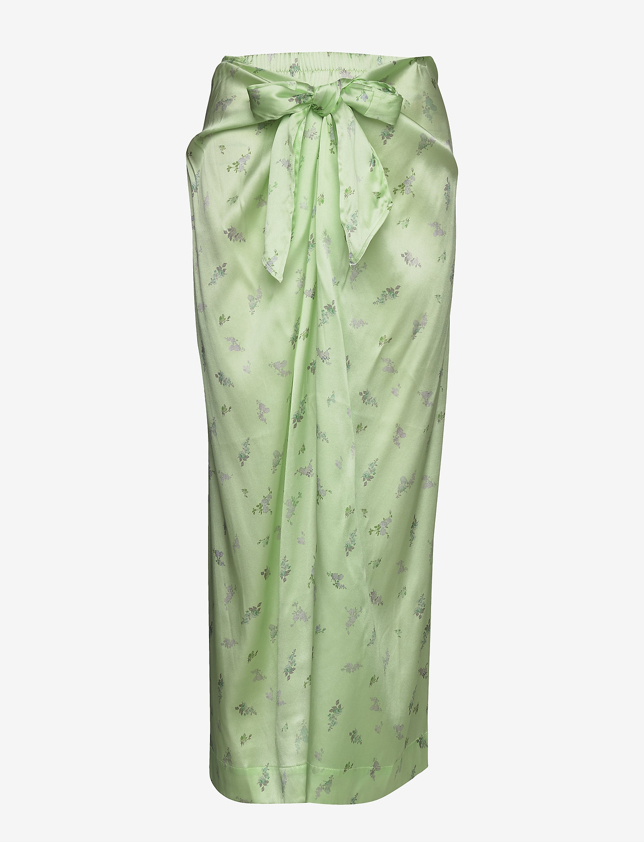 Ganni - Silk Stretch Satin - patina green - 0
