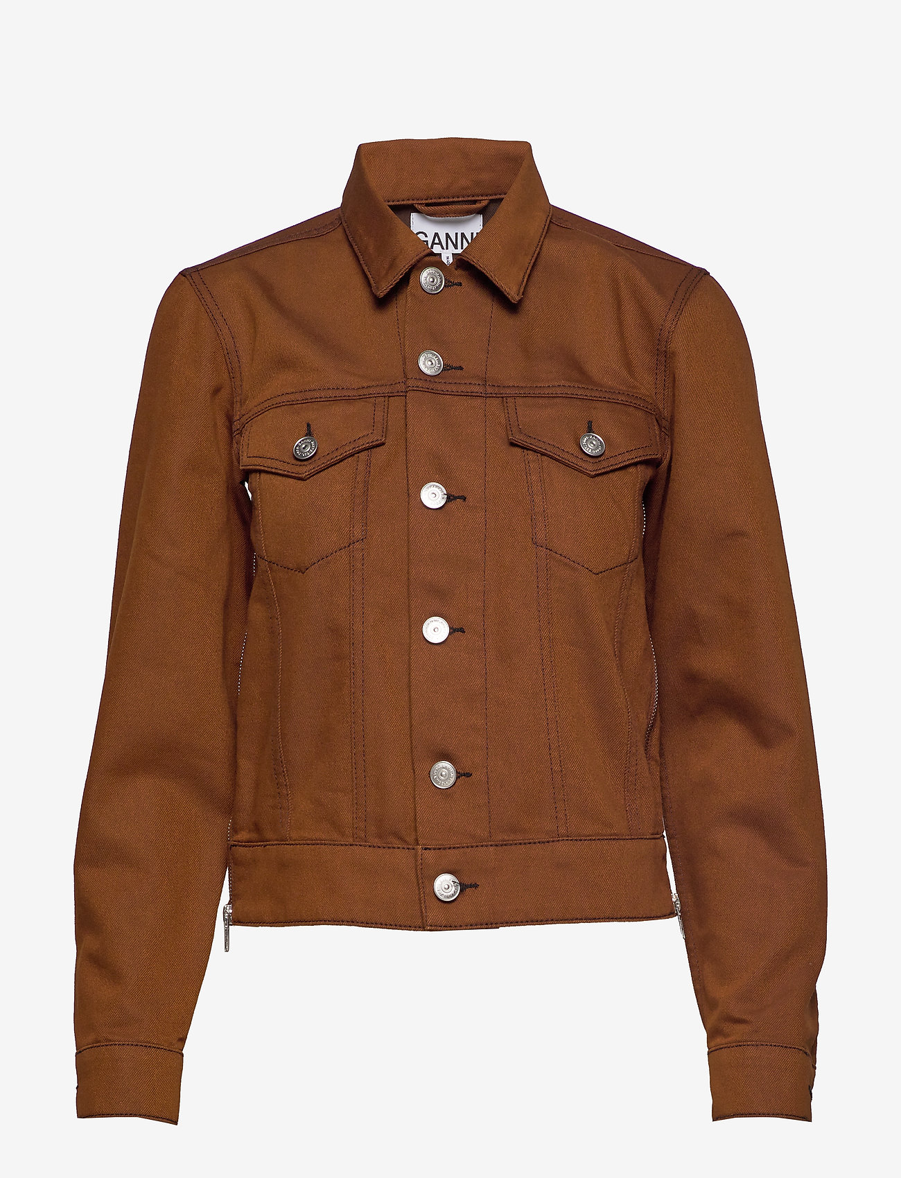 Ganni - Mixed Denim - caramel café - 0