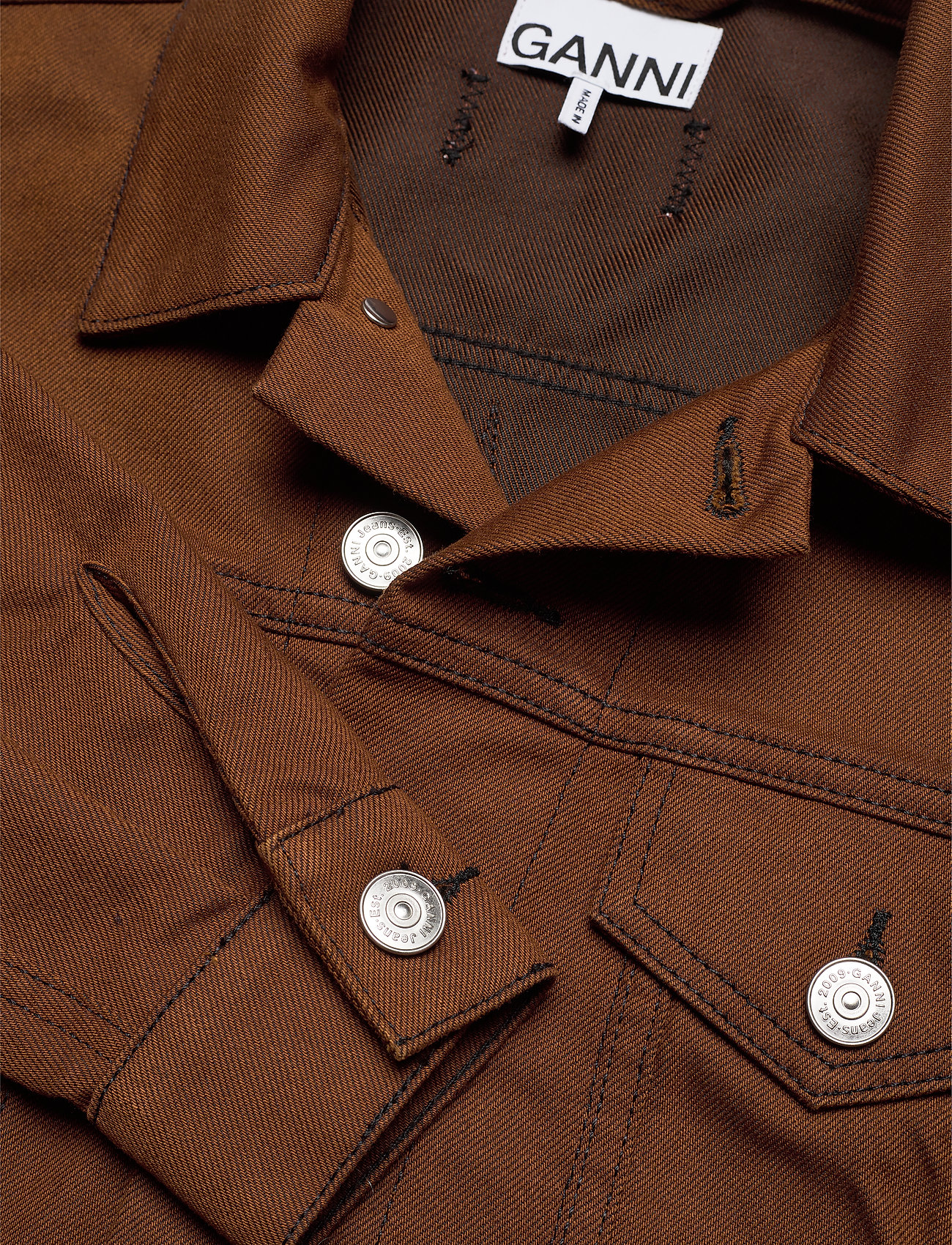 Ganni - Mixed Denim - caramel café - 4