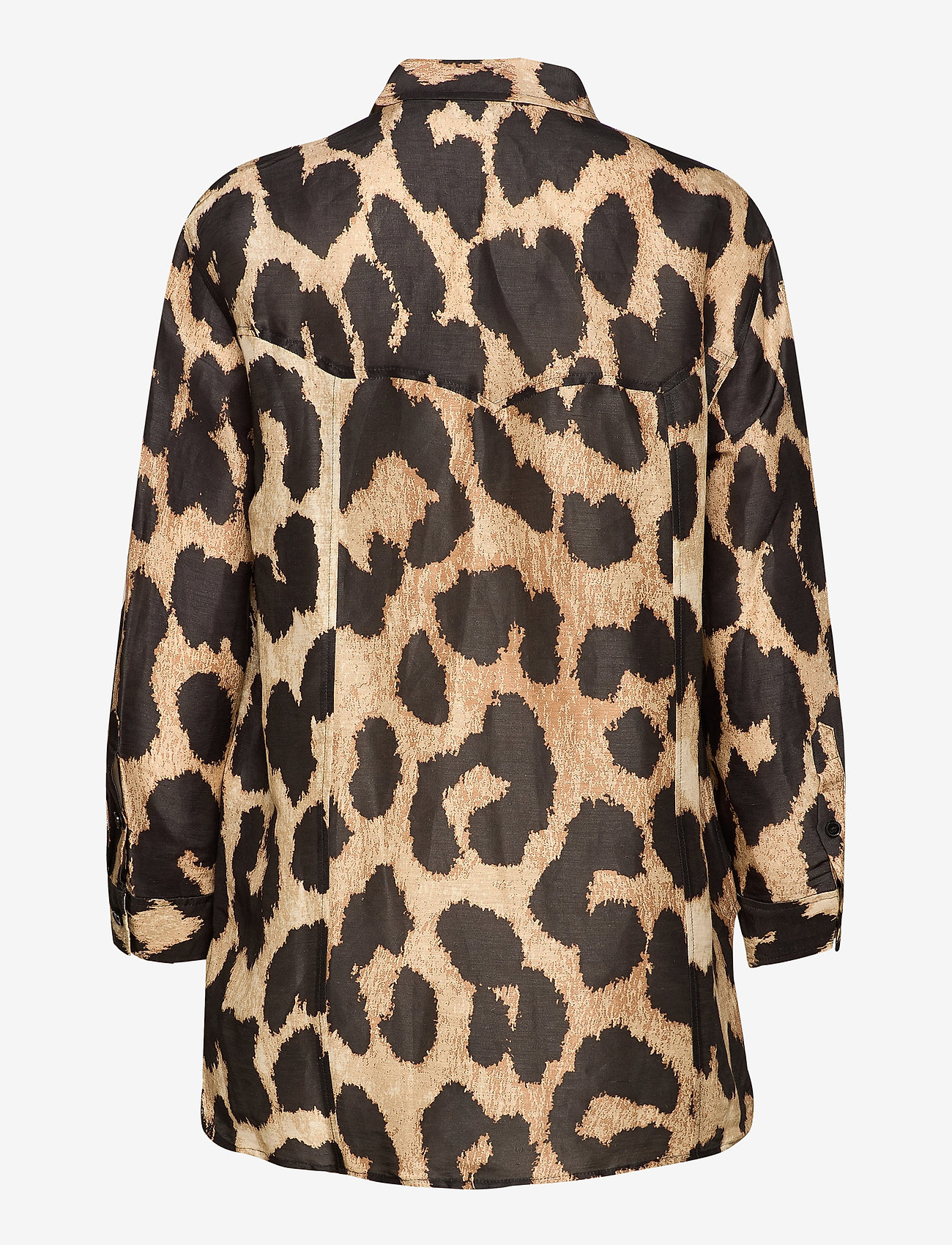 Ganni - Silk Linen - maxi leopard - 1