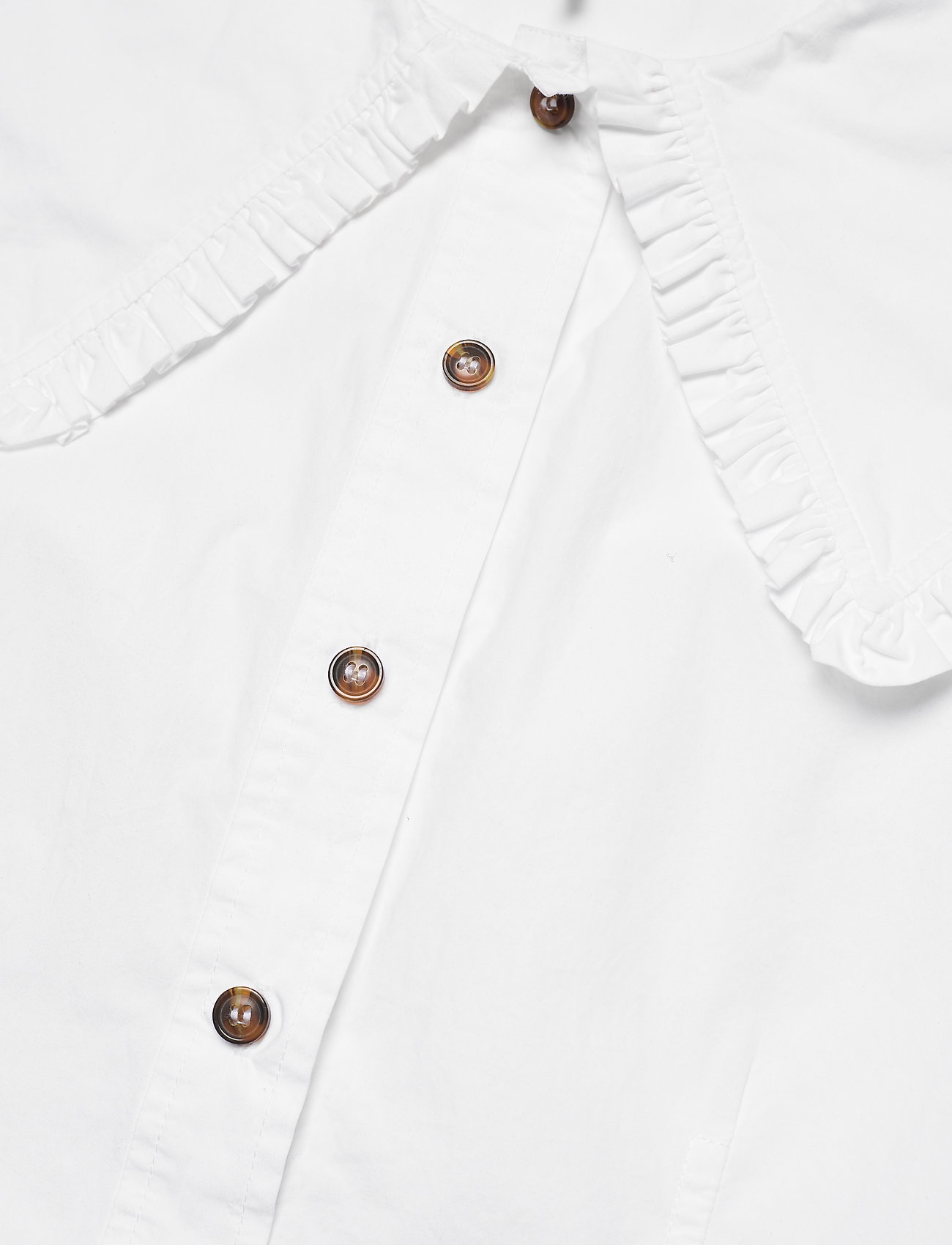Ganni - Sleeveless Shirt - Ærmeløse bluser - bright white - 2