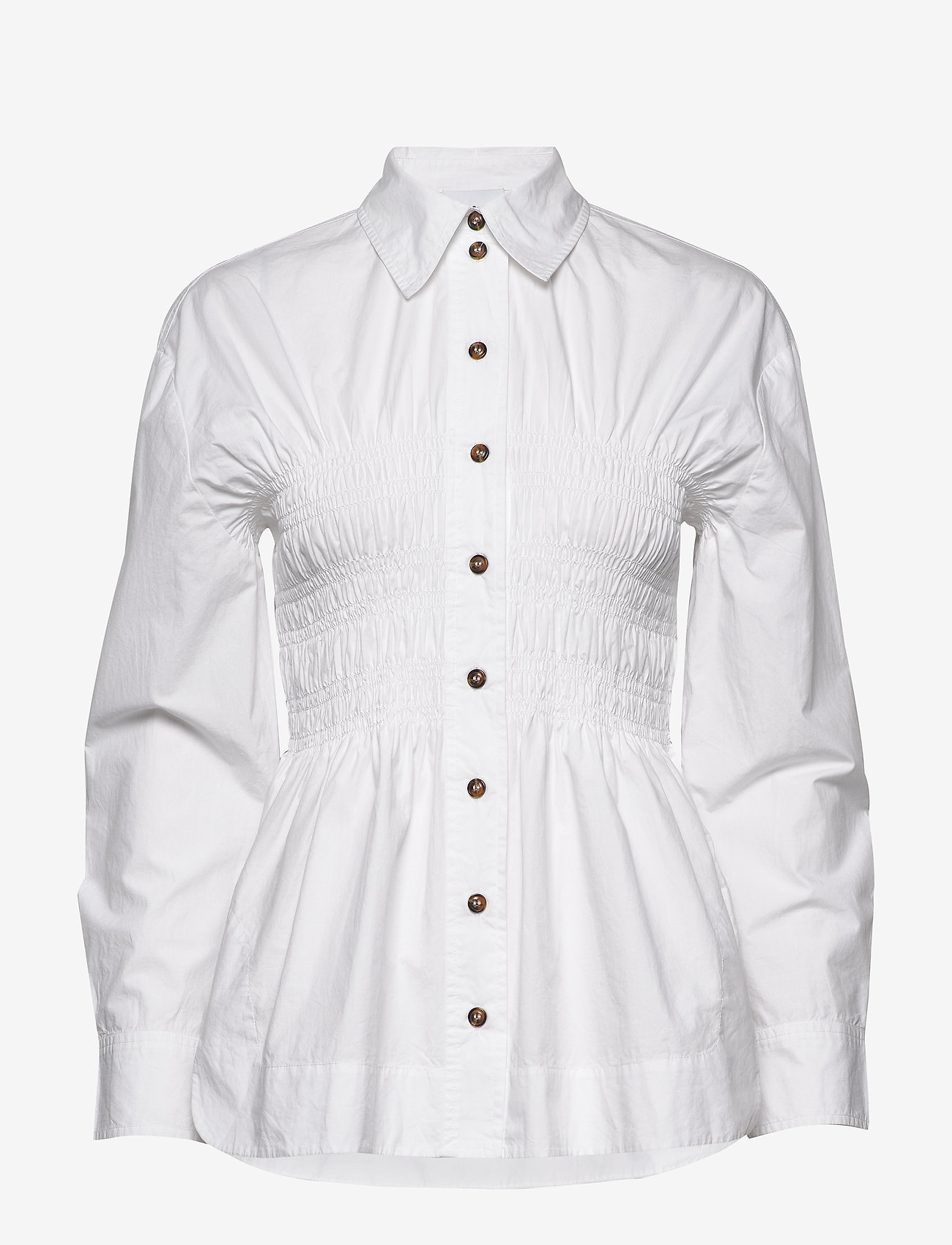 Ganni - Cotton Poplin - bright white - 0