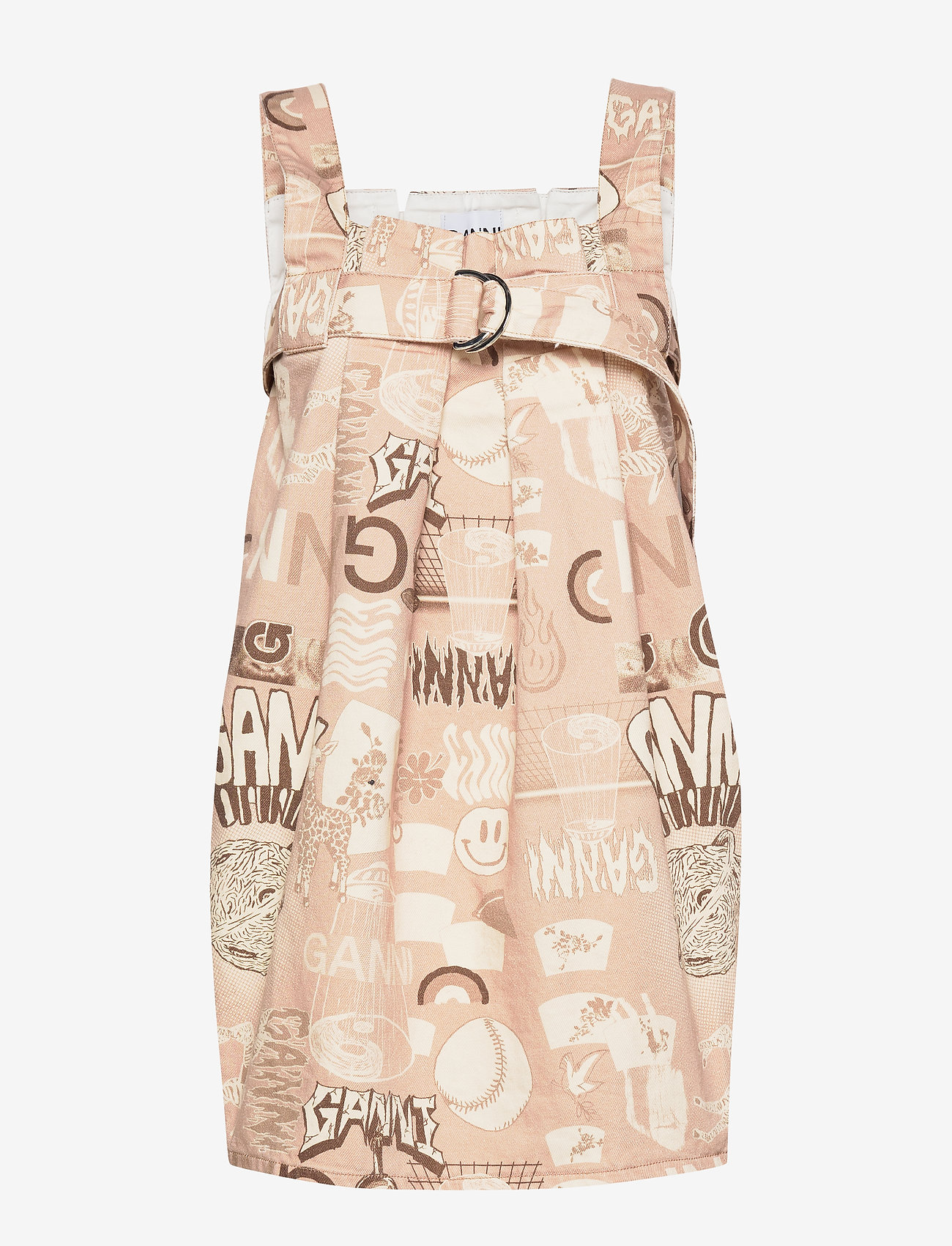 Ganni - Printed Denim - tannin - 0