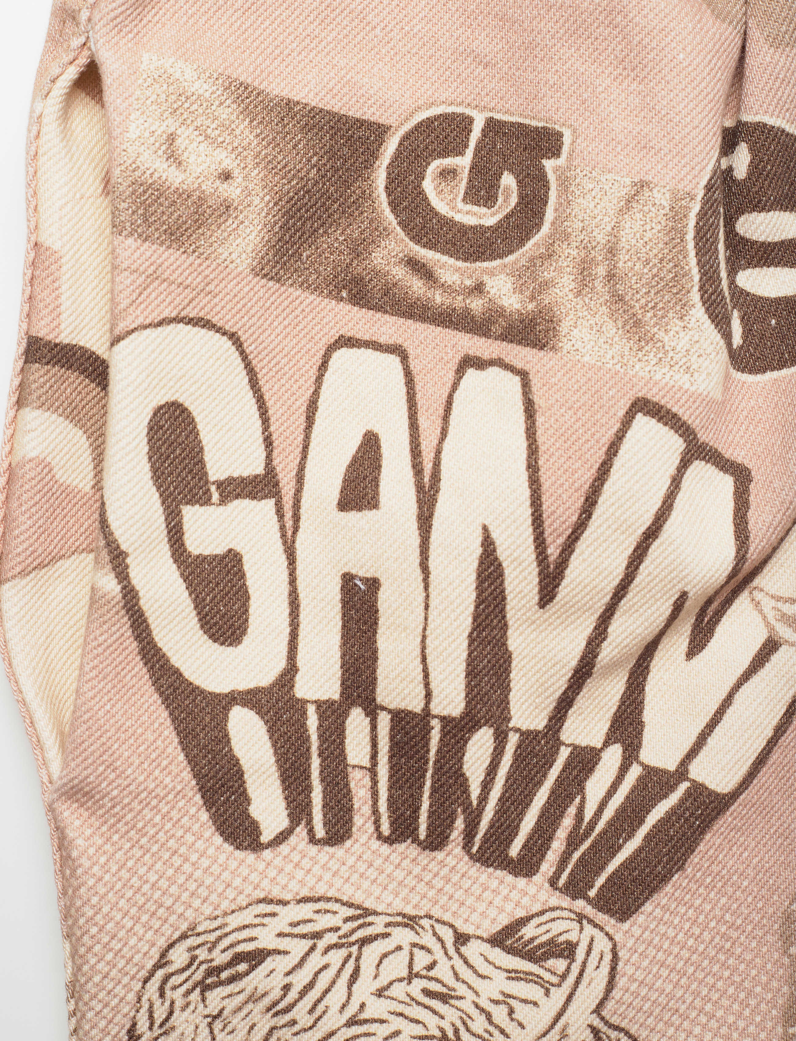 Ganni - Printed Denim - tannin - 4