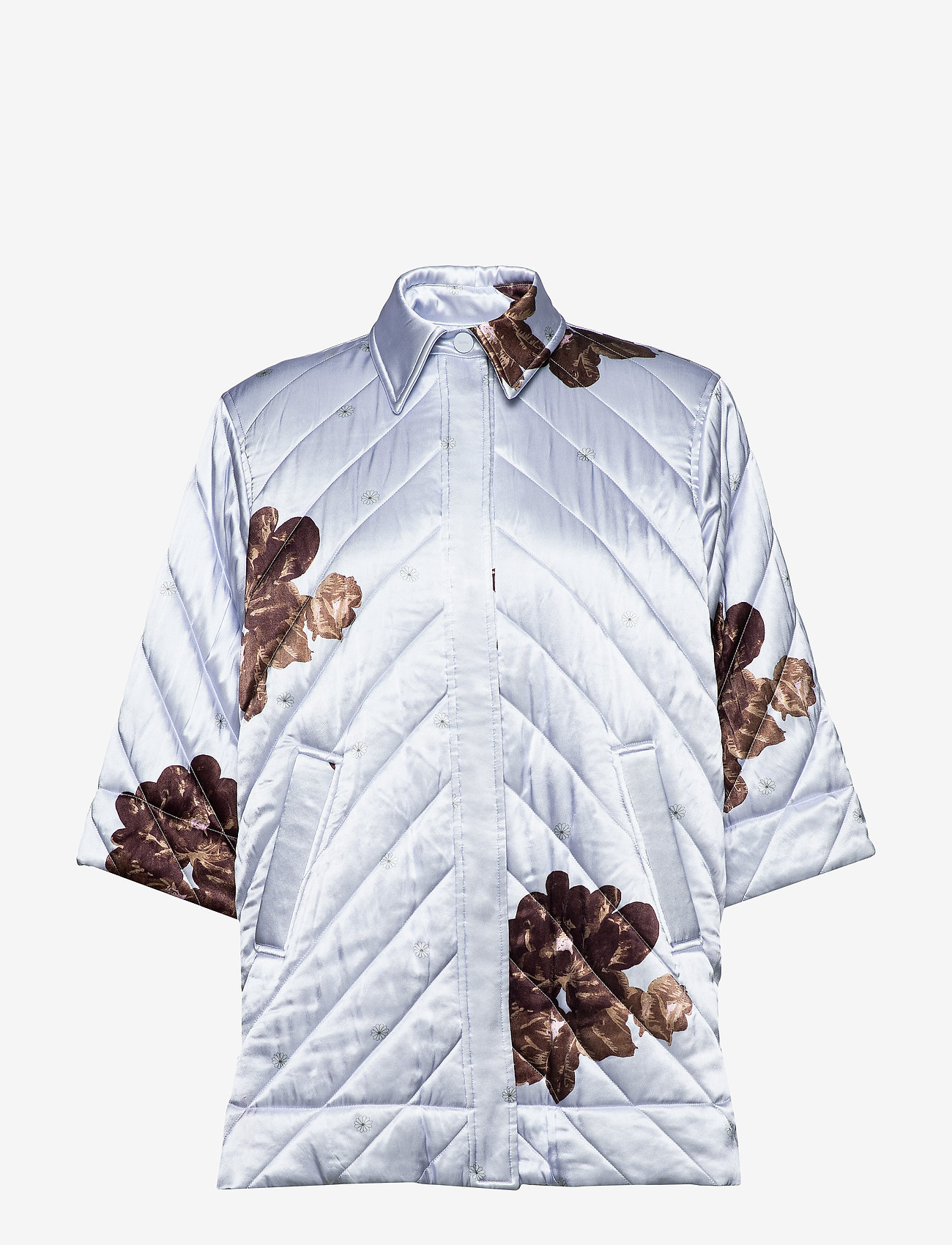 Ganni - Heavy Satin - heather - 0