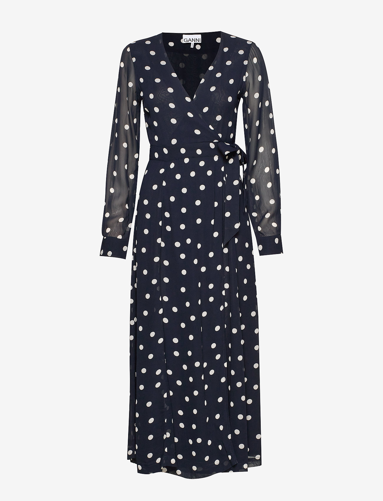 Ganni - Printed Georgette - sky captain - 0