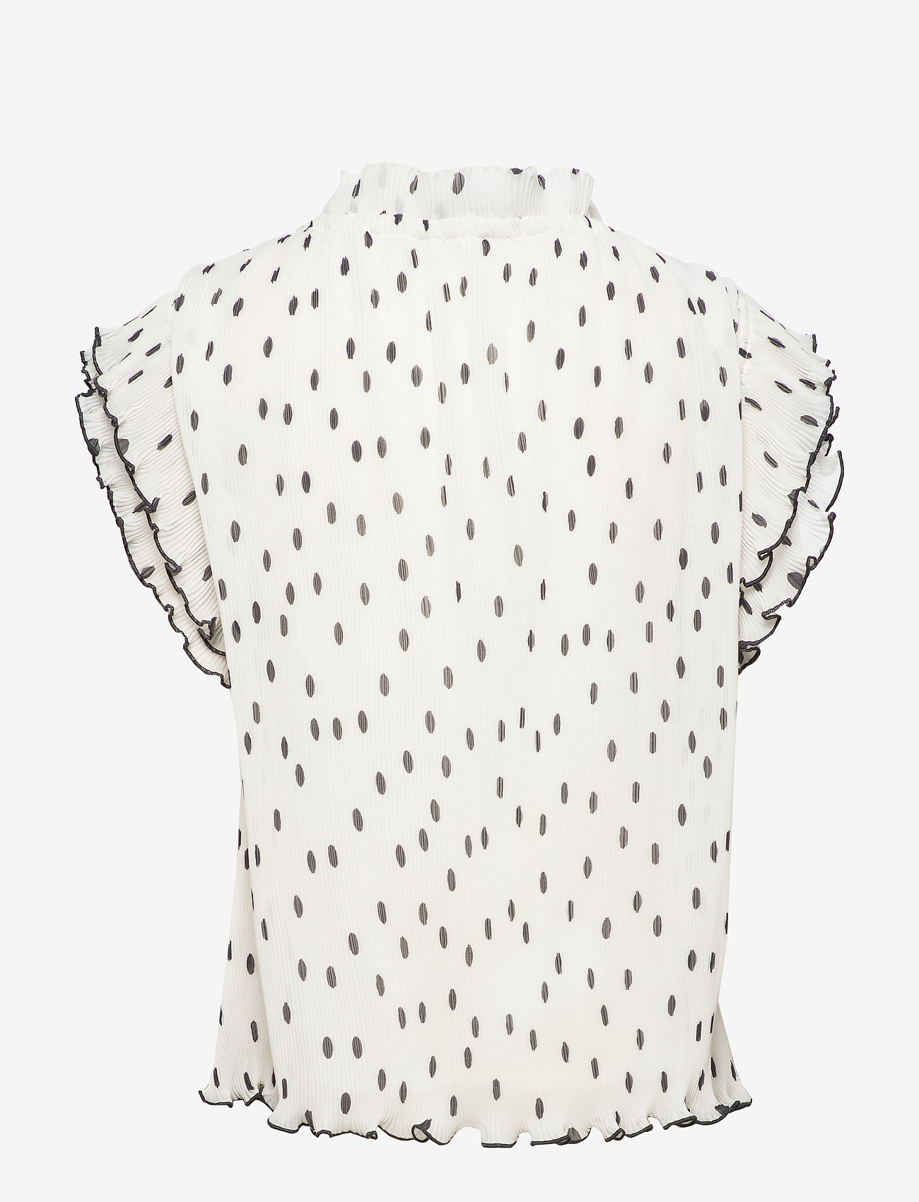 Ganni - Pleated Georgette - egret - 1