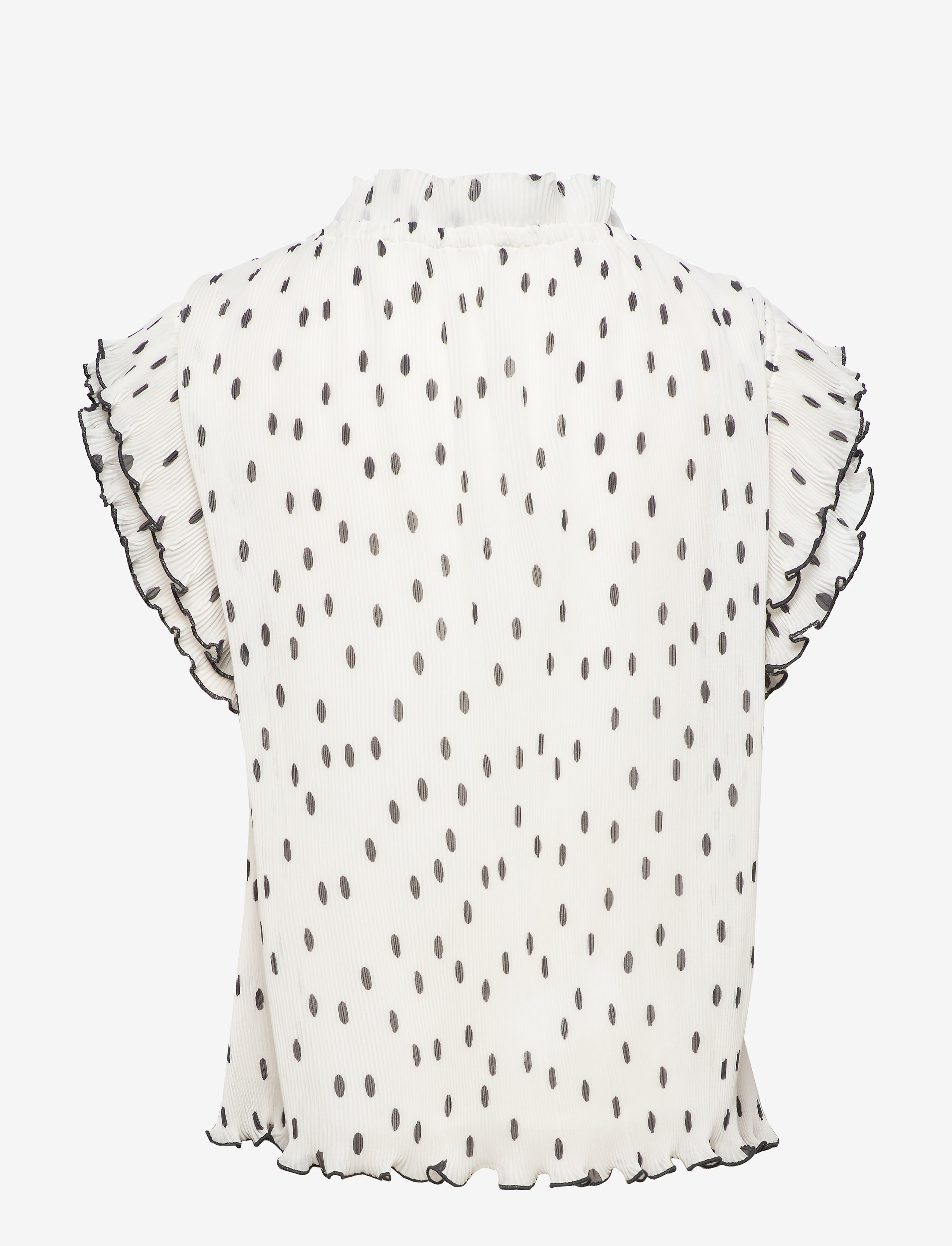Ganni - Pleated Georgette - egret - 1