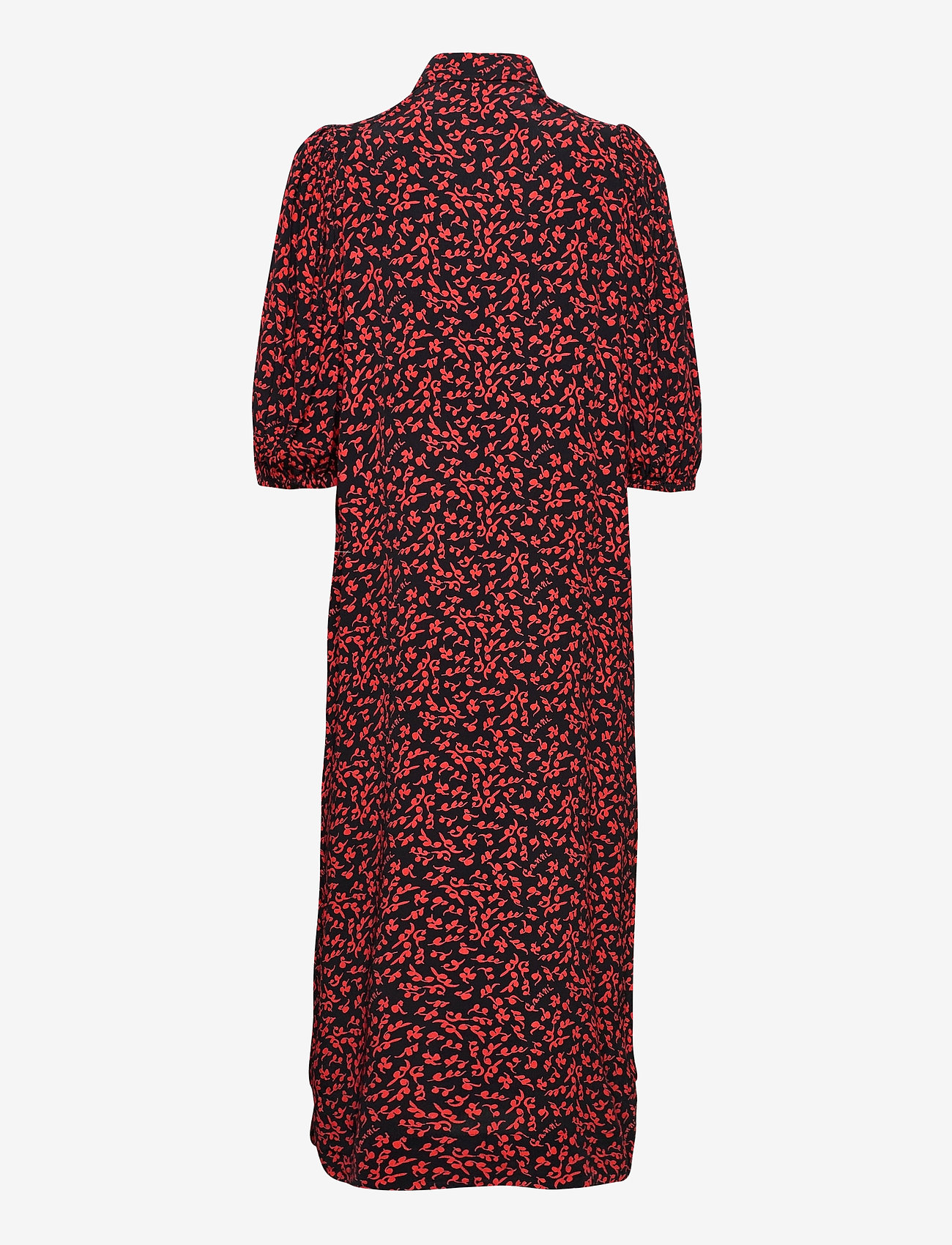 Ganni - Printed Crepe - black - 1