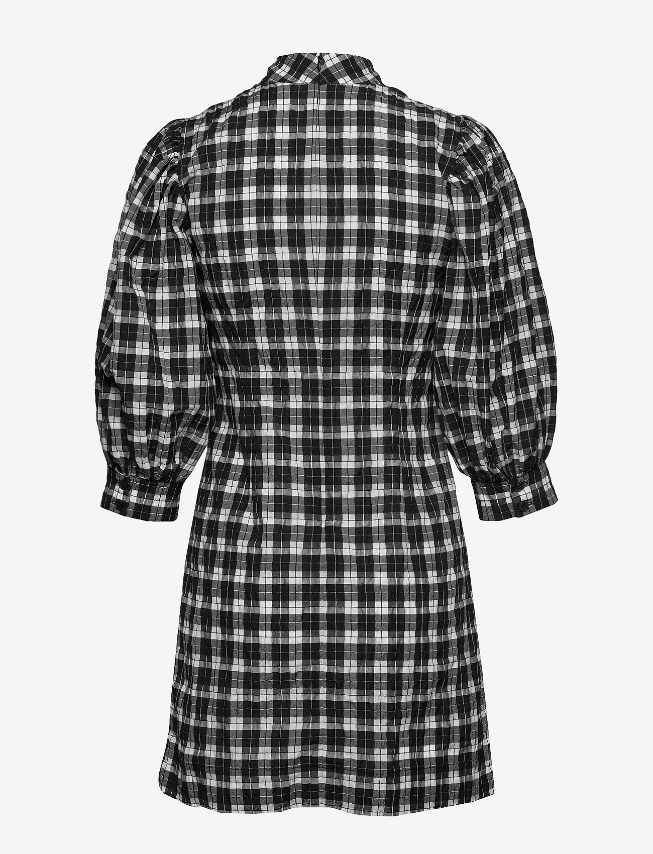 Ganni - Seersucker Check - black - 1