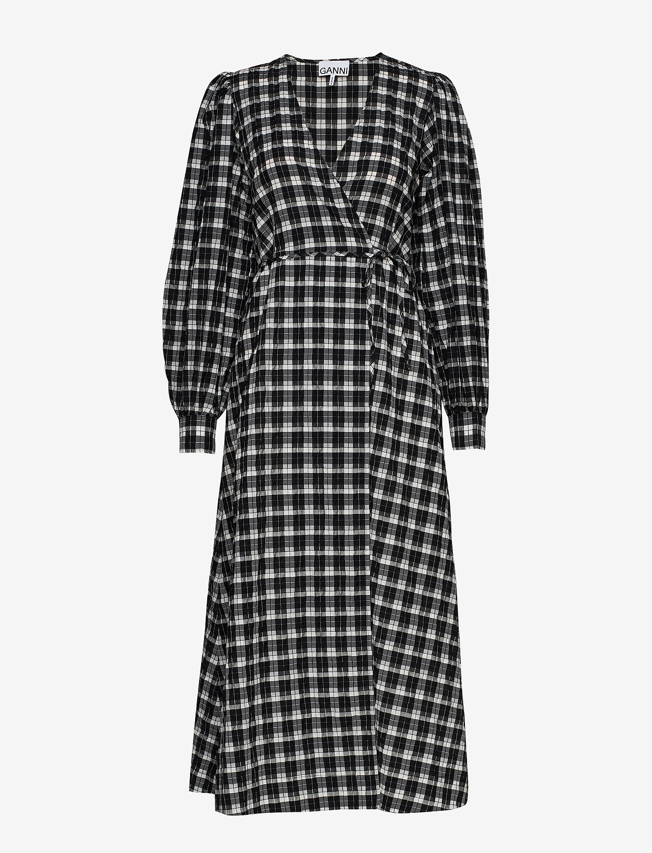 Ganni - Seersucker Check - black - 0