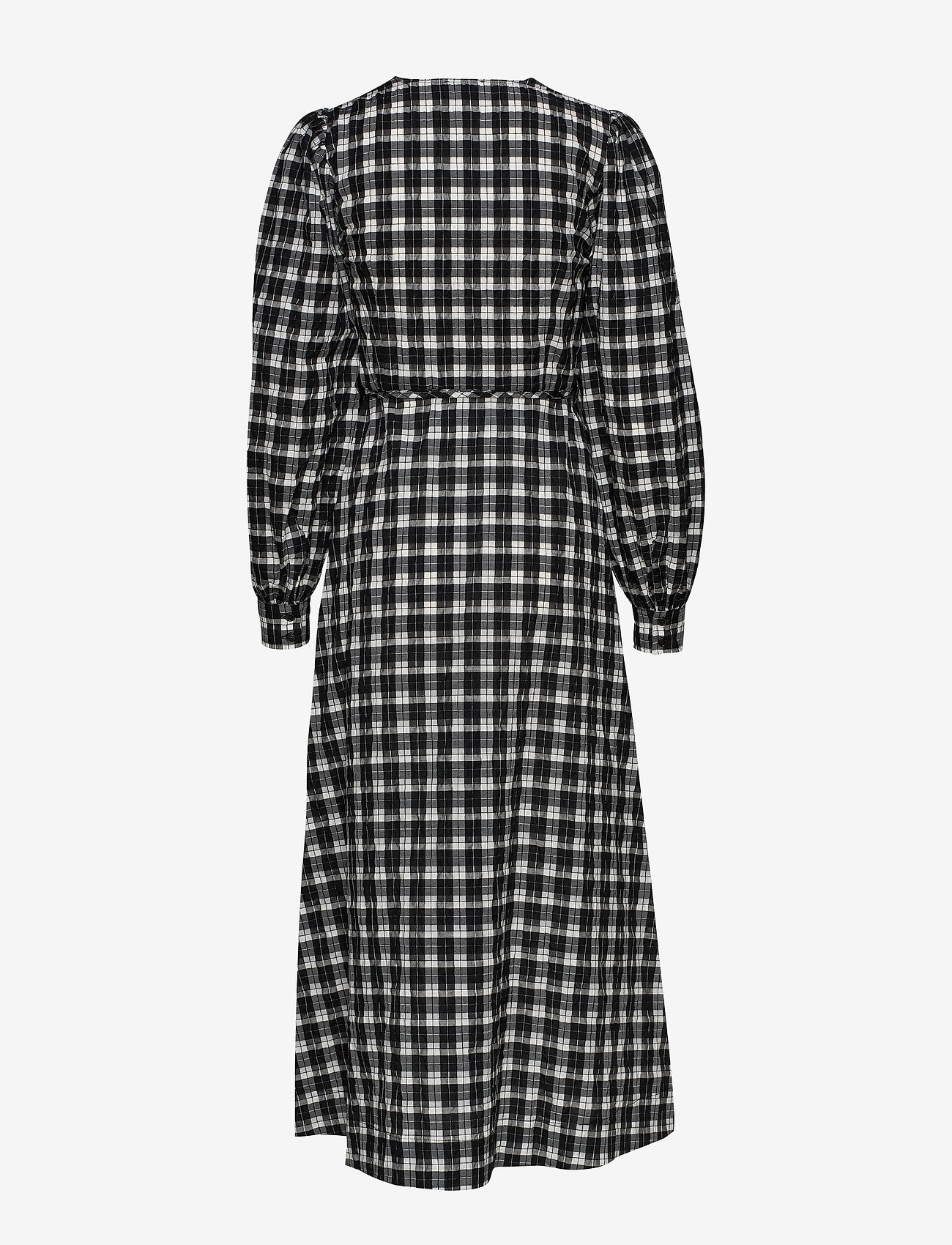 Ganni - Seersucker Check - black - 1