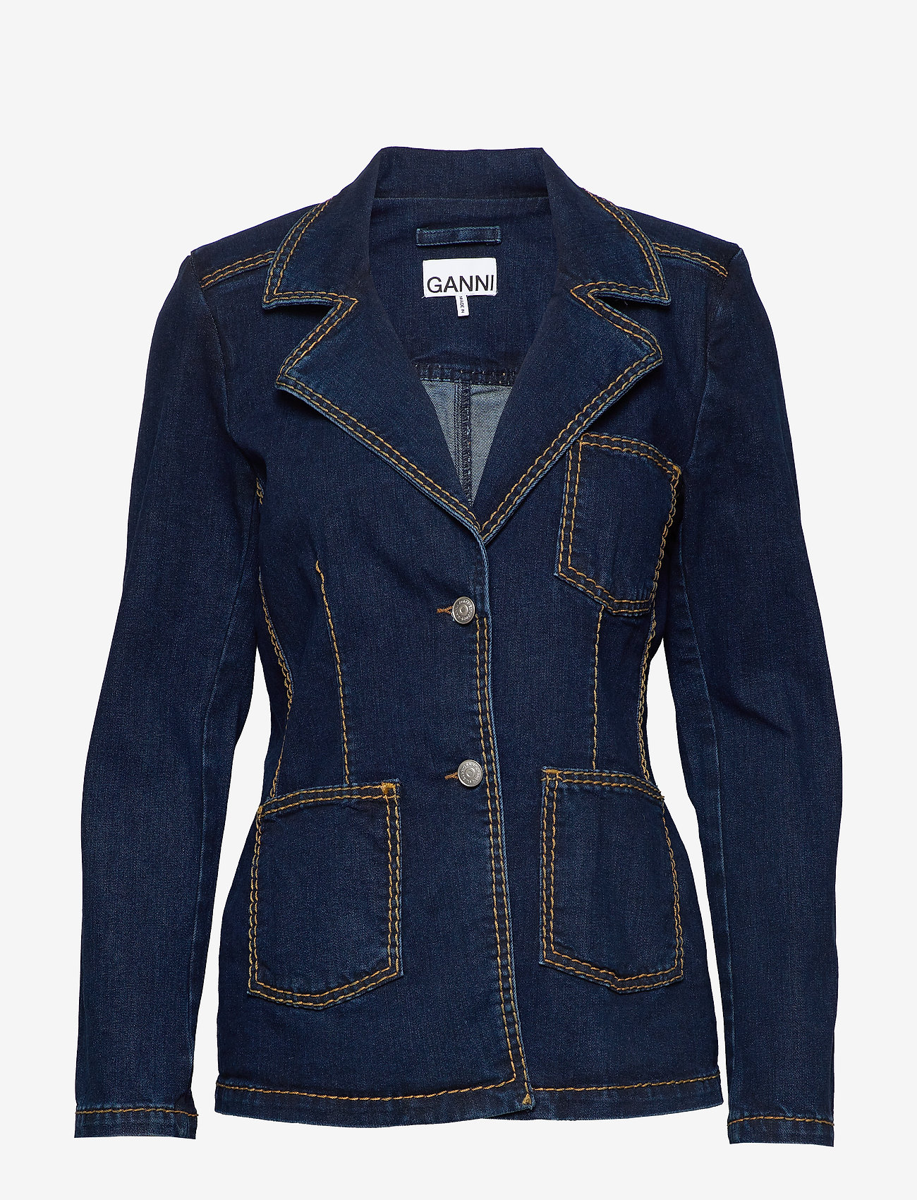 Ganni - Light Stretch Denim - dark indigo - 0