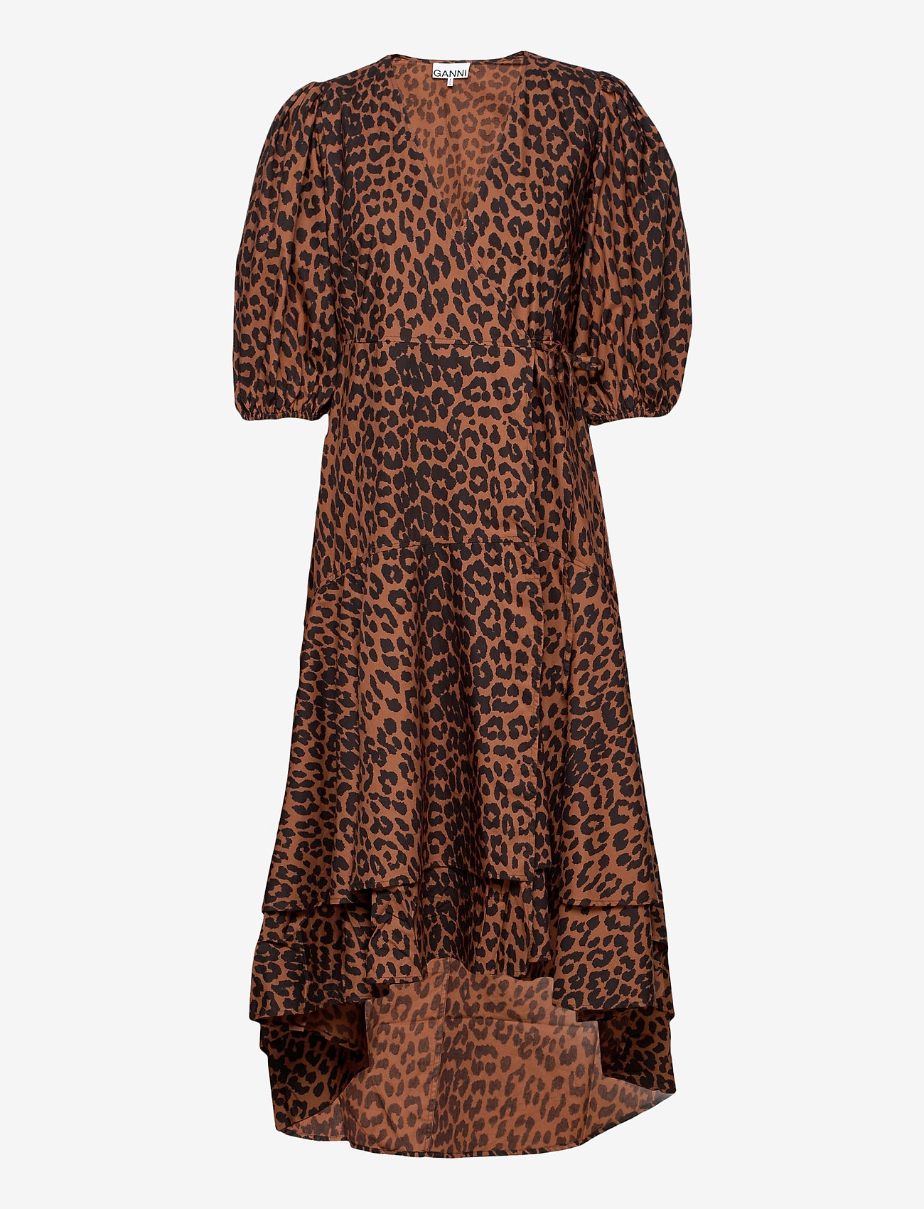Ganni - Printed Cotton Poplin - toffee - 0