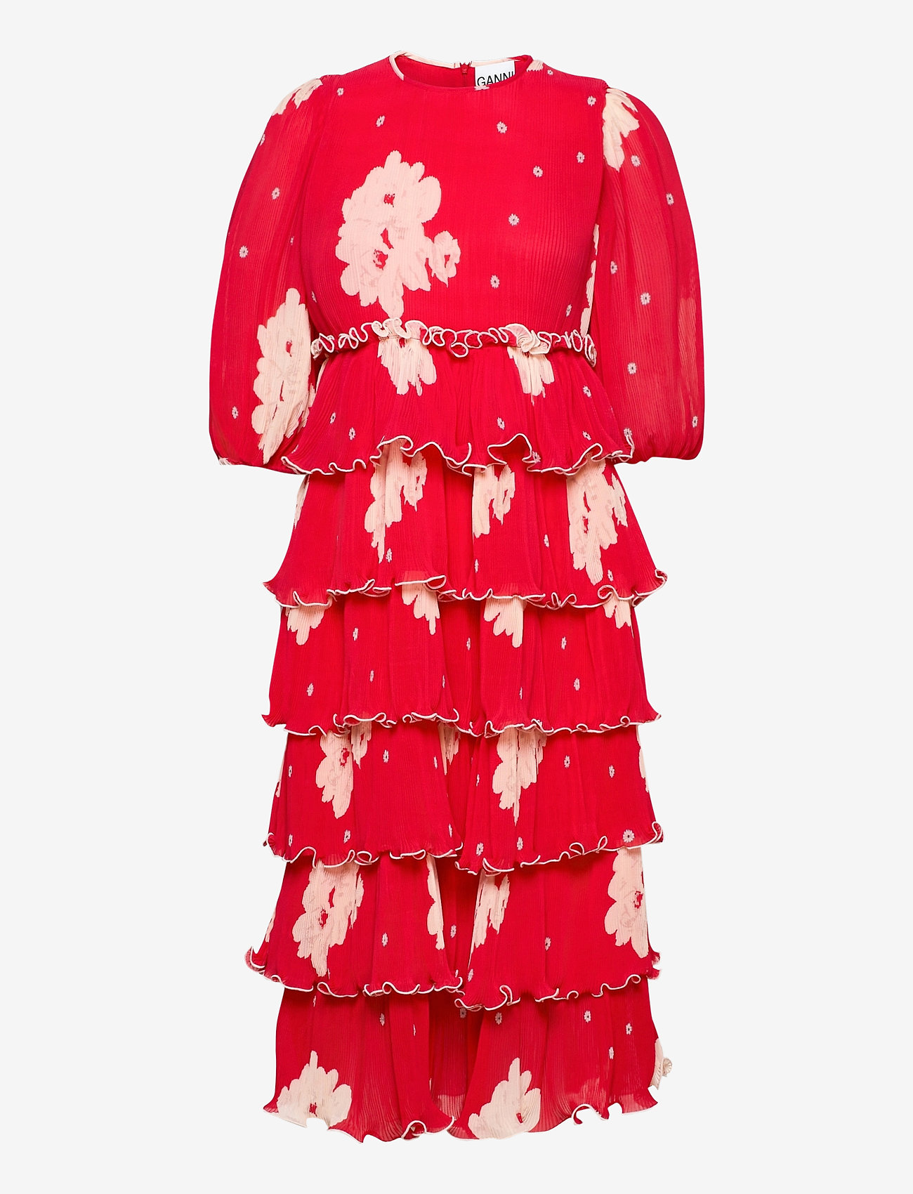 Ganni - Pleated Georgette - lollipop - 0