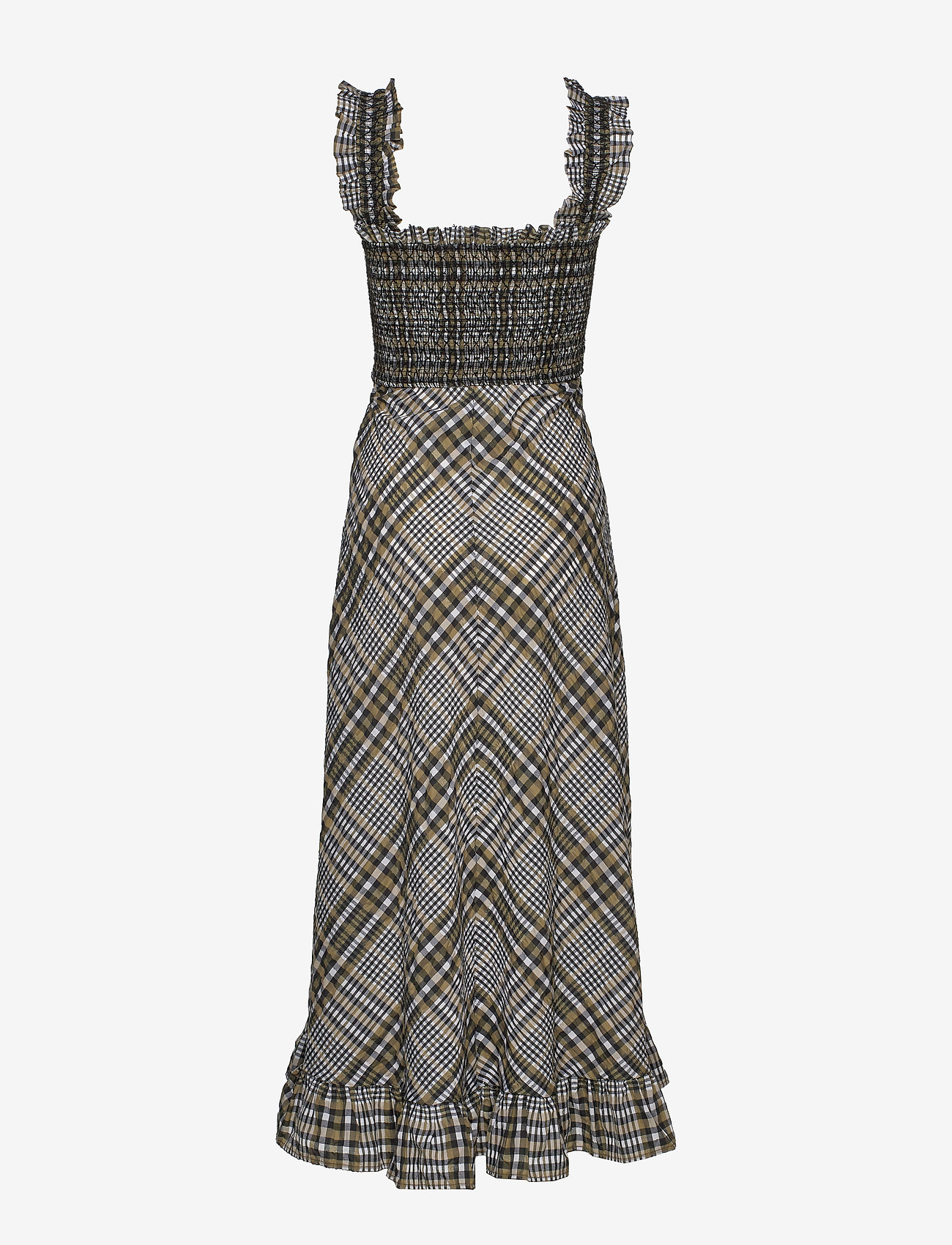 Ganni - Seersucker Check - kalamata - 1