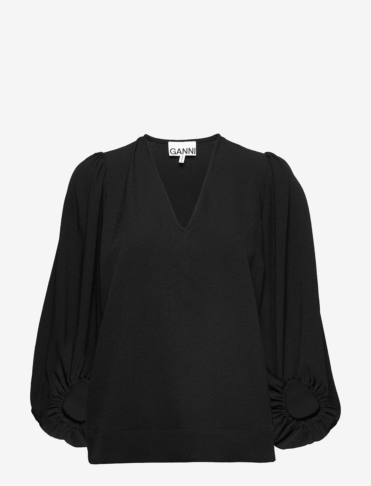 Ganni - Heavy Crepe - black - 0