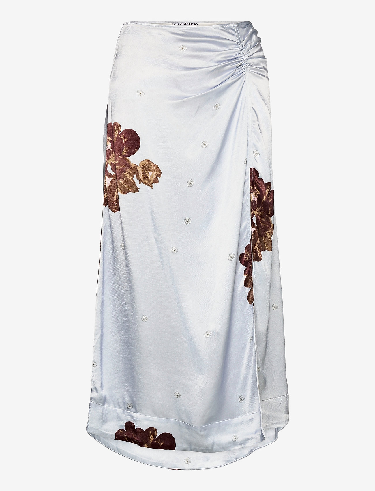 Ganni - Heavy Satin - heather - 0