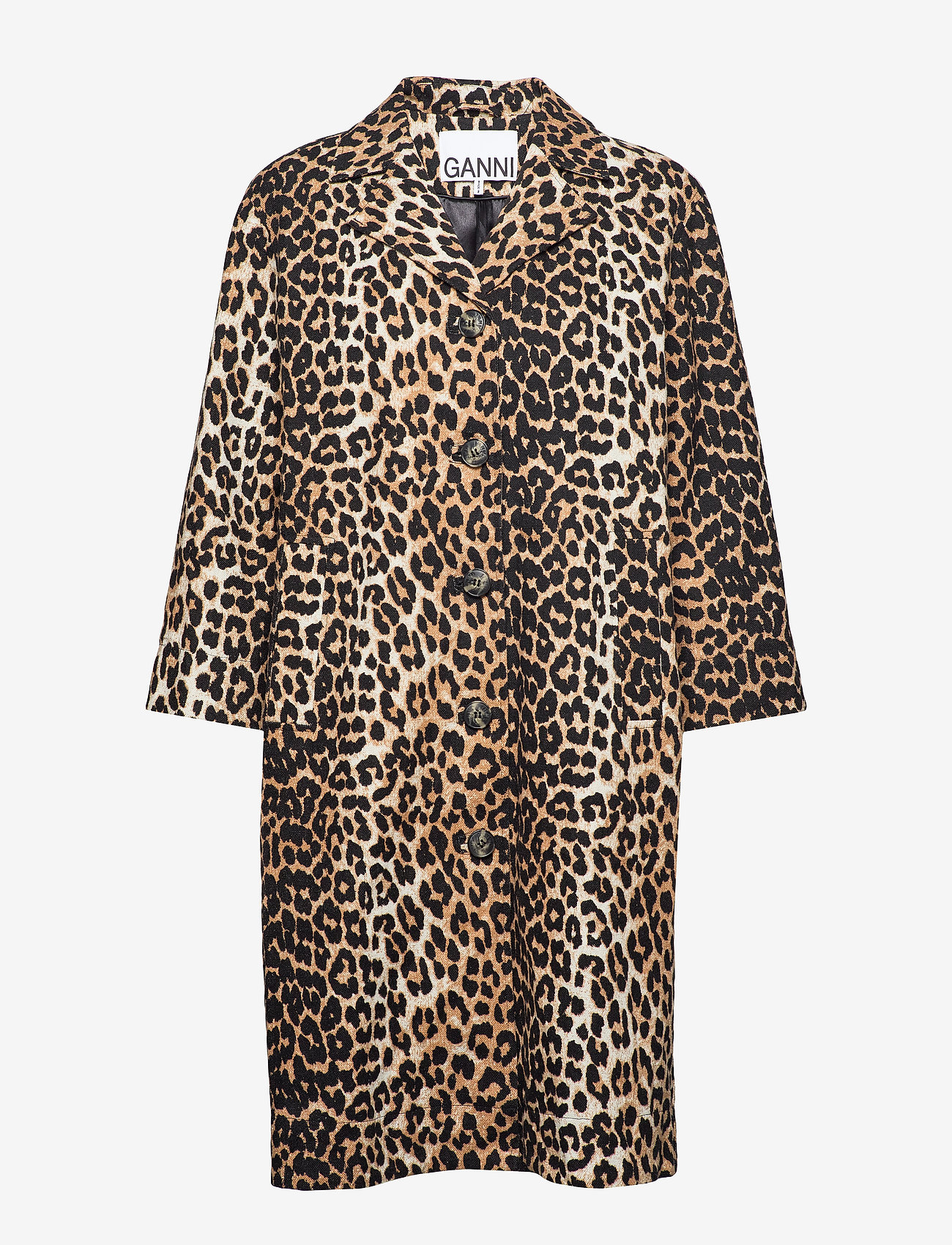 Ganni - Linen Canvas - leopard - 0