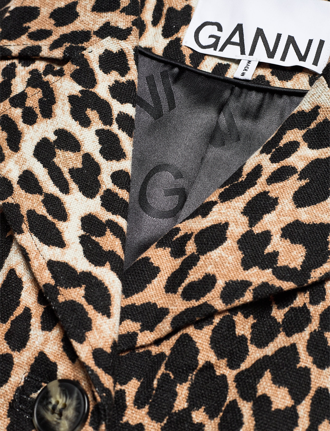 Ganni - Linen Canvas - leopard - 2