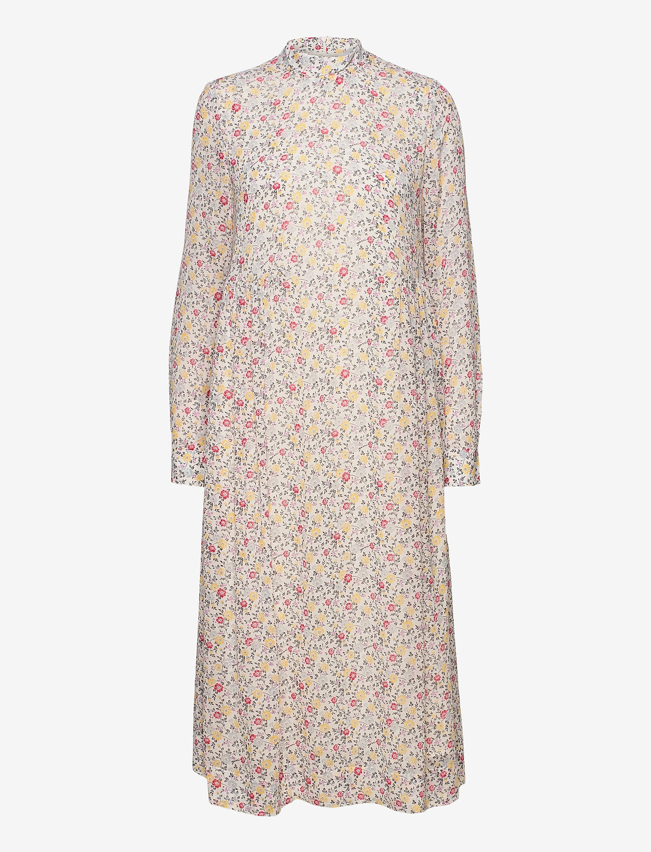 Ganni - Printed Georgette - egret - 0